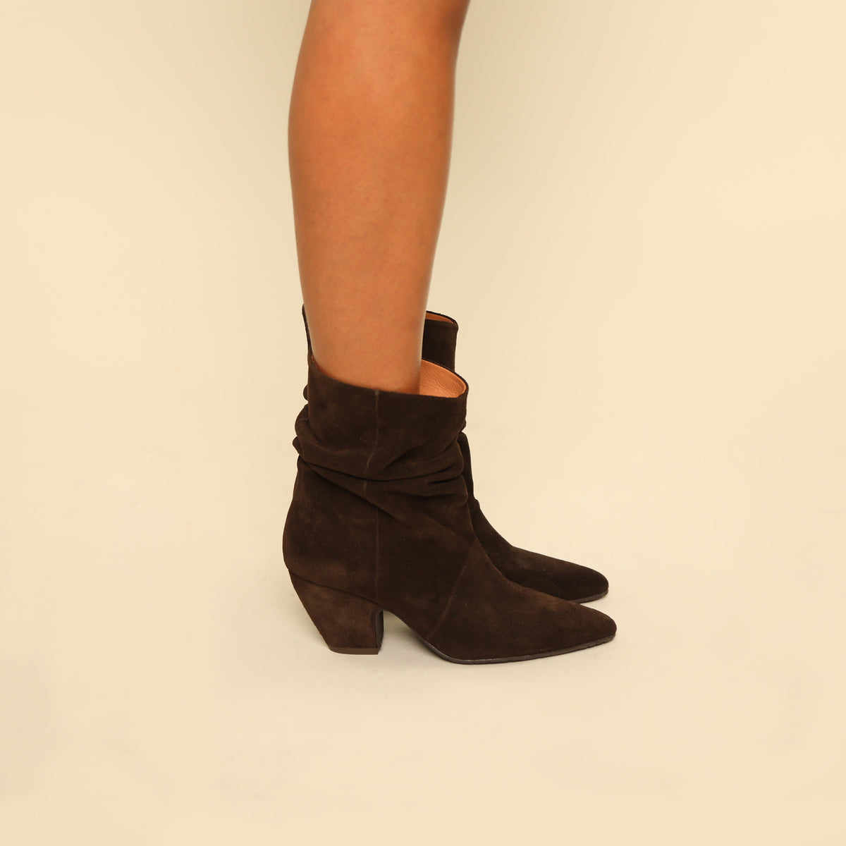 Ember Dark Brown Mid Boot by Esska