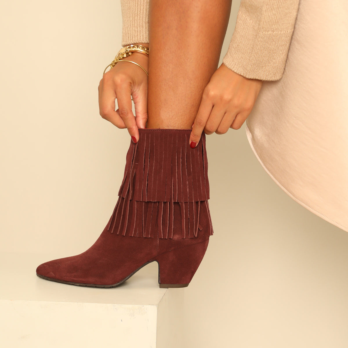 Esme Rust Mid Boot by Esska