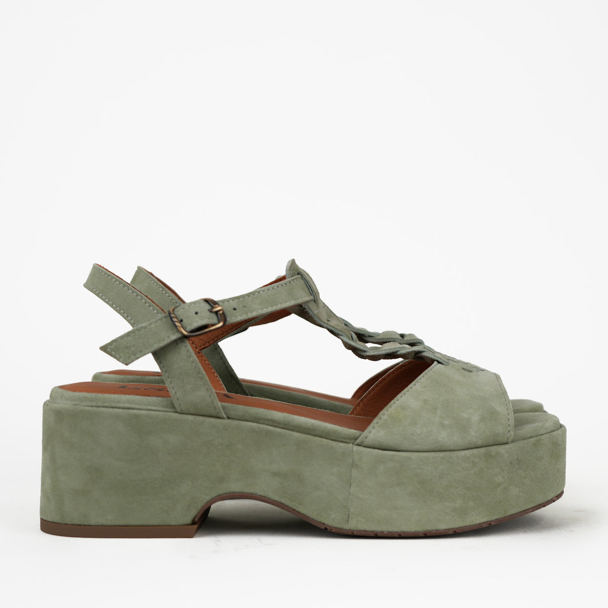 Sample - Evie Pistachio Suede  - Size 37 (UK4)