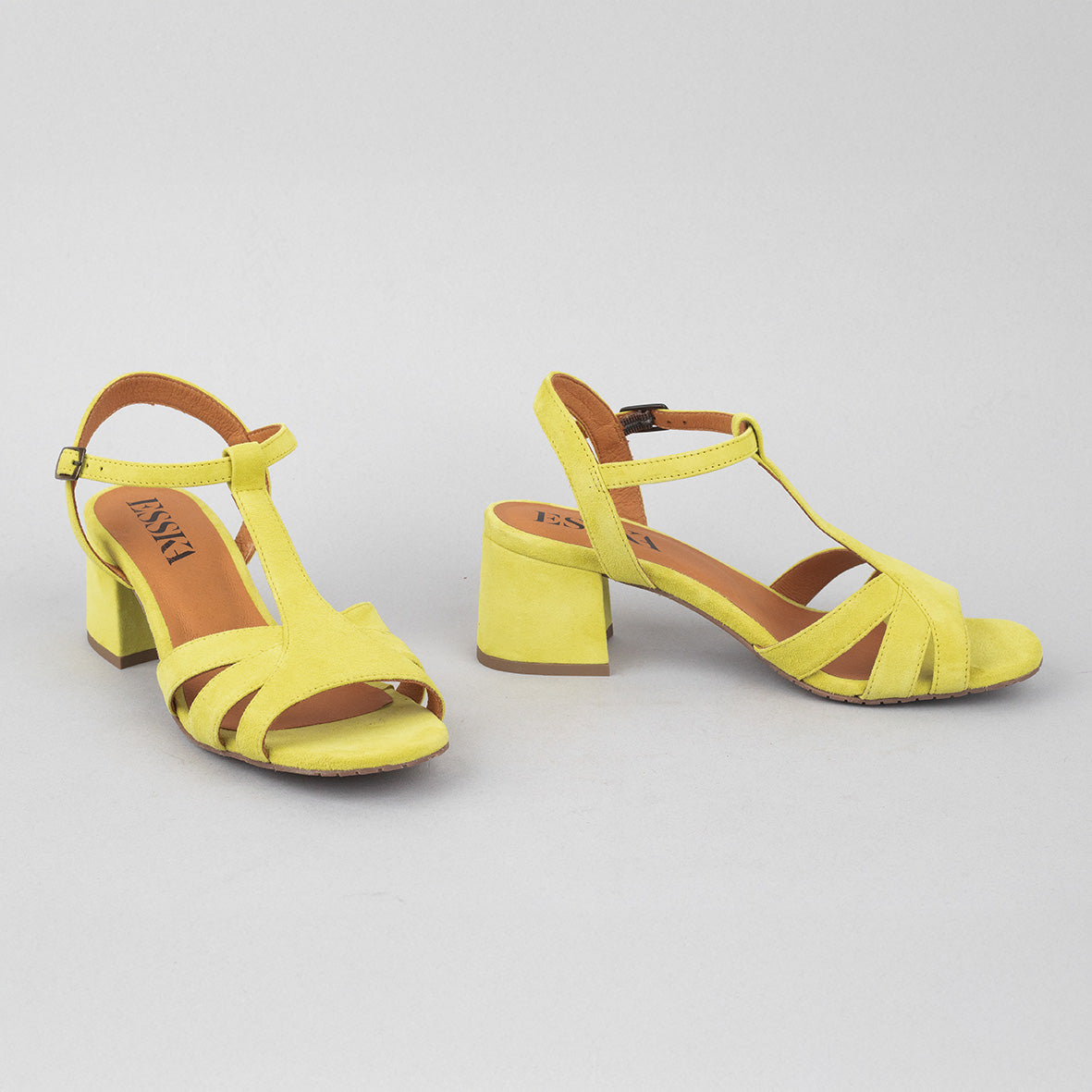 Gabby Lemon Low Sandal by Esska