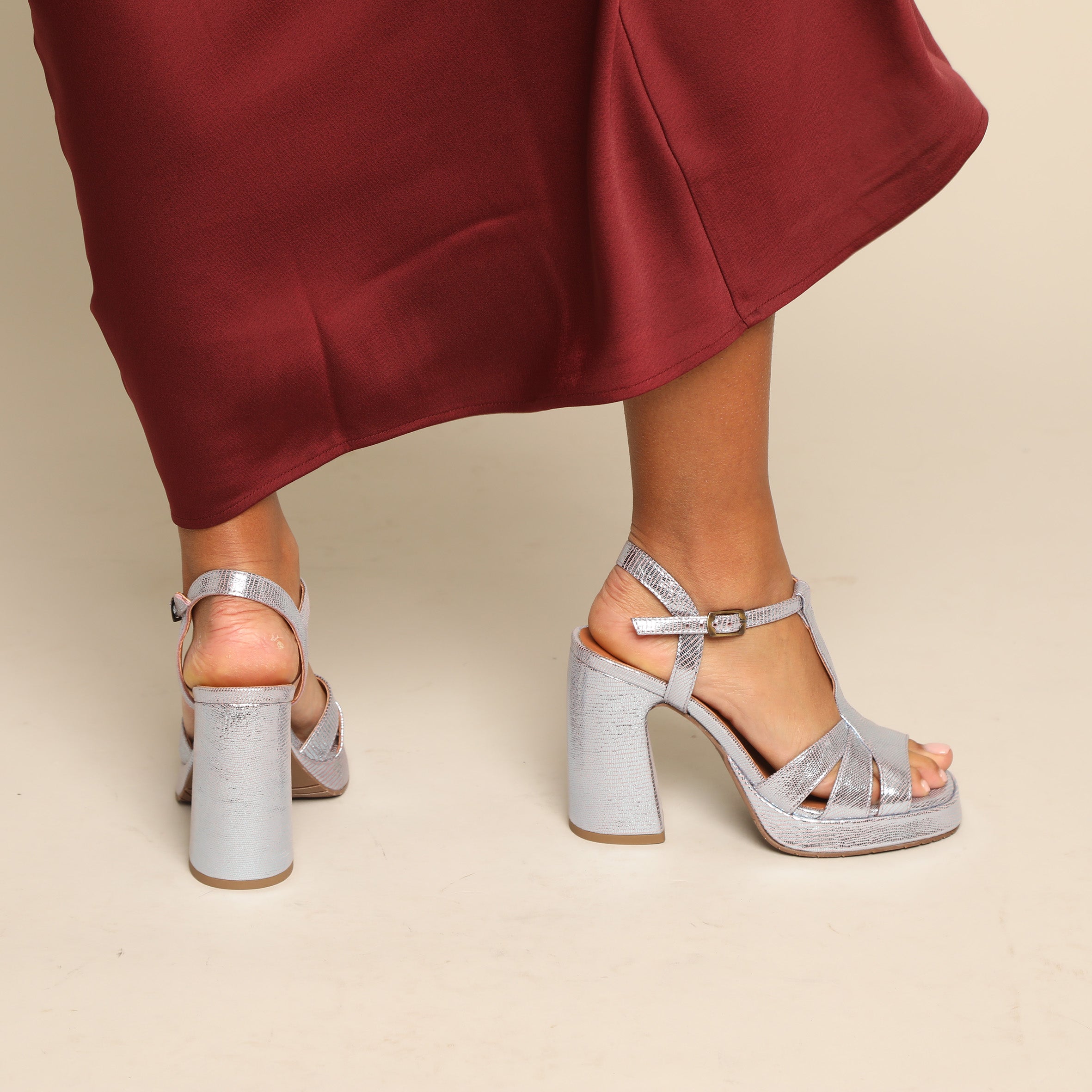 Gaia Cosmic High Sandal by Esska