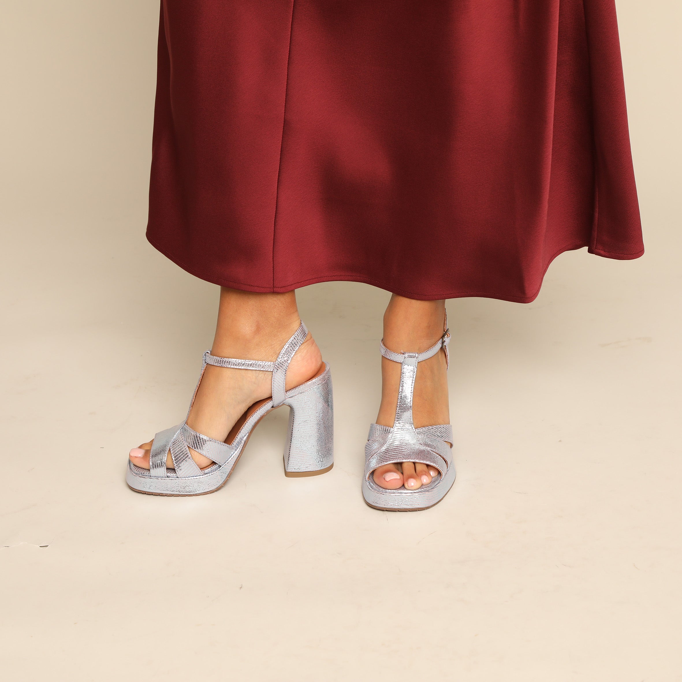 Gaia Cosmic High Sandal by Esska