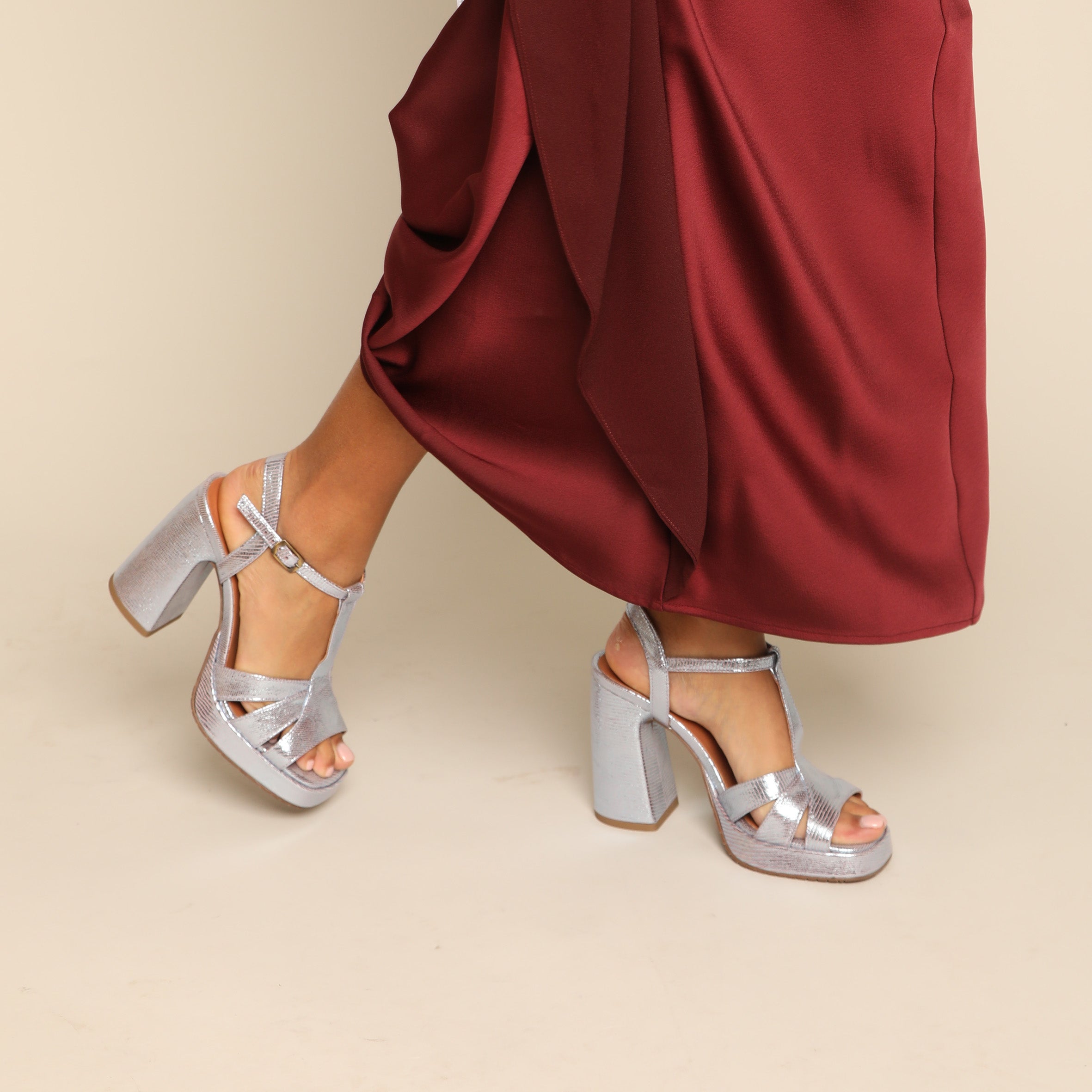 Gaia Cosmic High Sandal by Esska