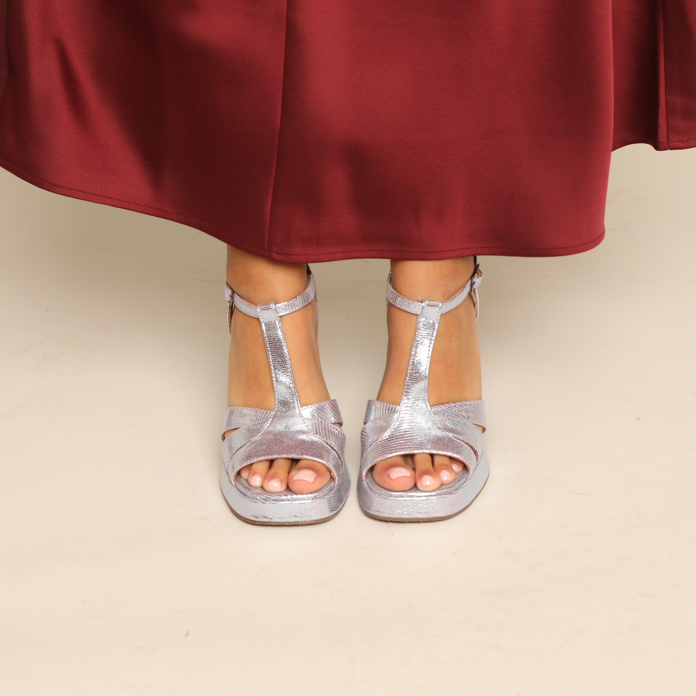 Gaia Cosmic High Sandal by Esska