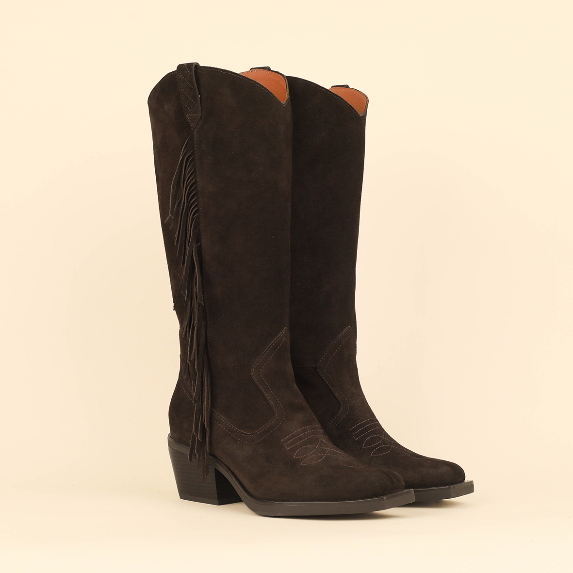 Gail Dark Brown Low Boot by Esska
