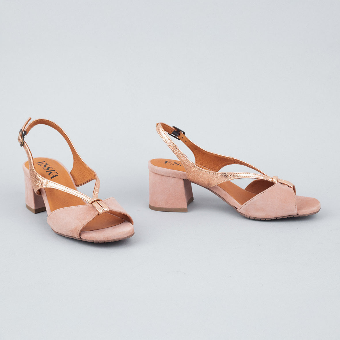 Gemma Light Dusty Pink Low Sandal by Esska