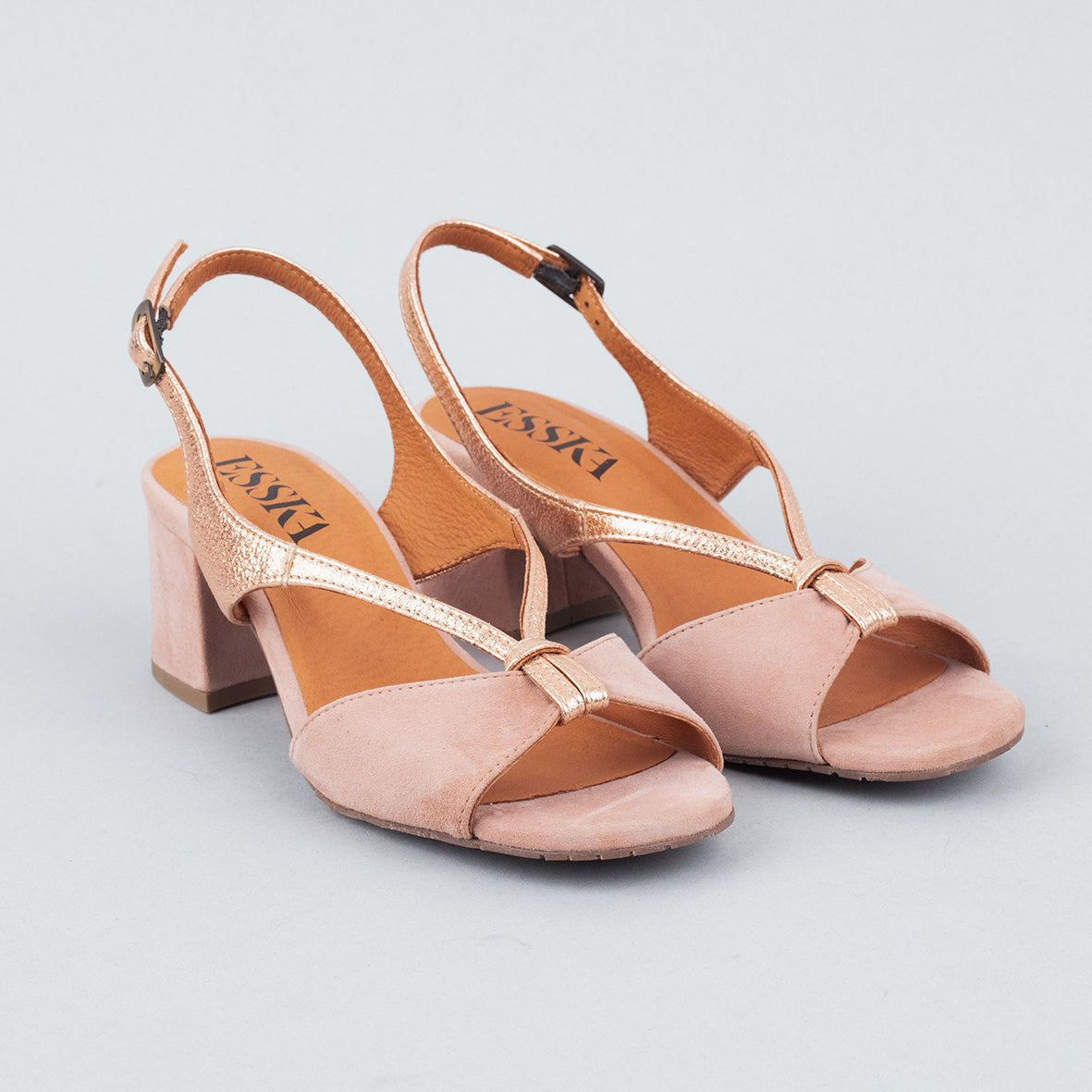 Gemma Light Dusty Pink Low Sandal by Esska