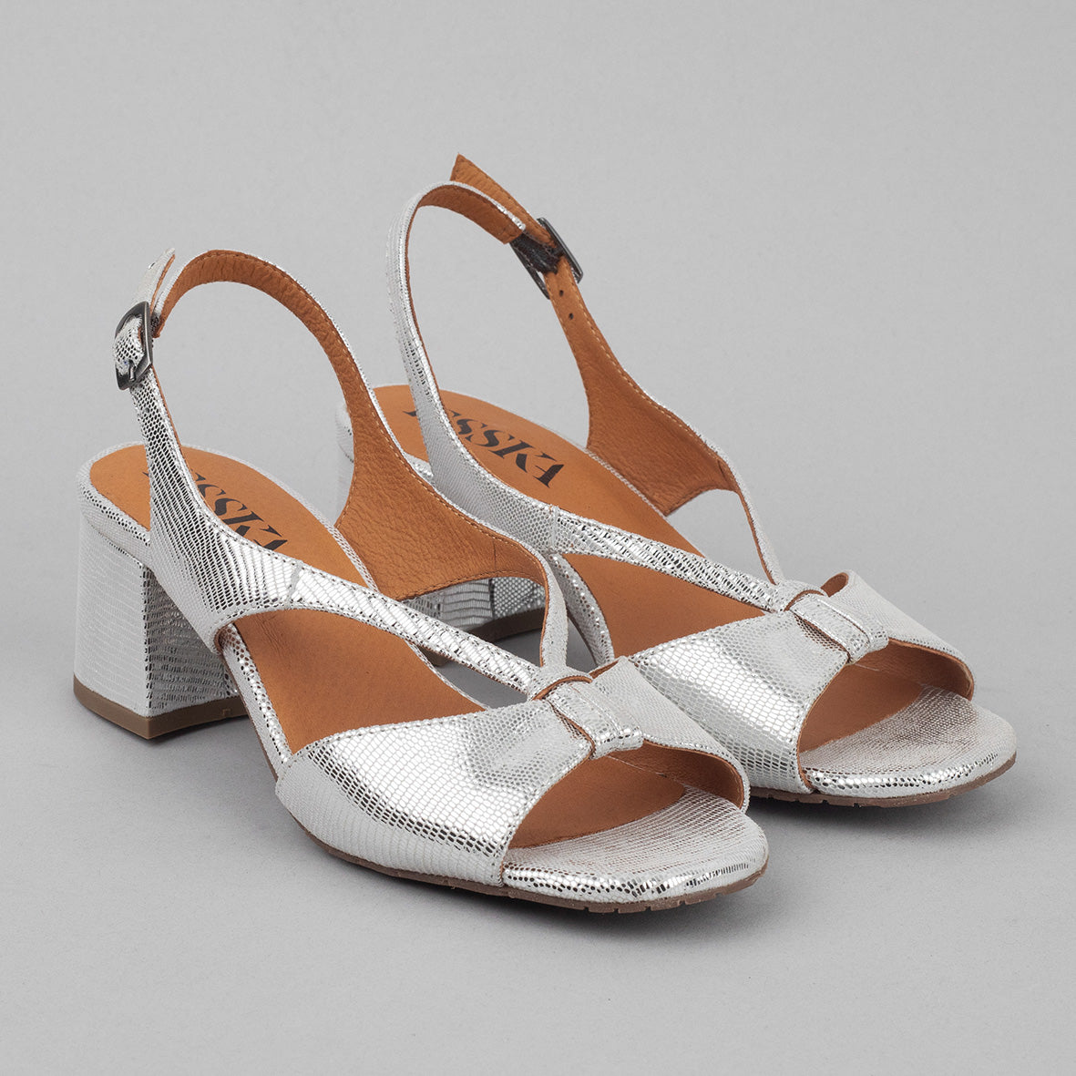 Gemma Silver Low Sandal by Esska