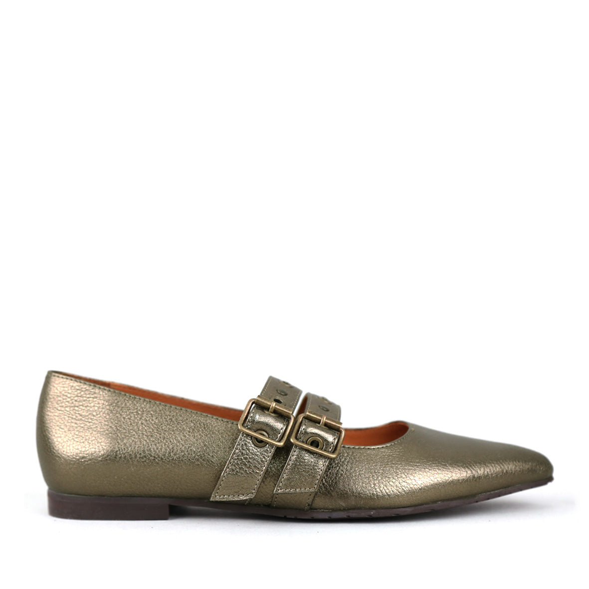 Harper Metallic Graphito Flat Shoe by Esska Shoes Ltd