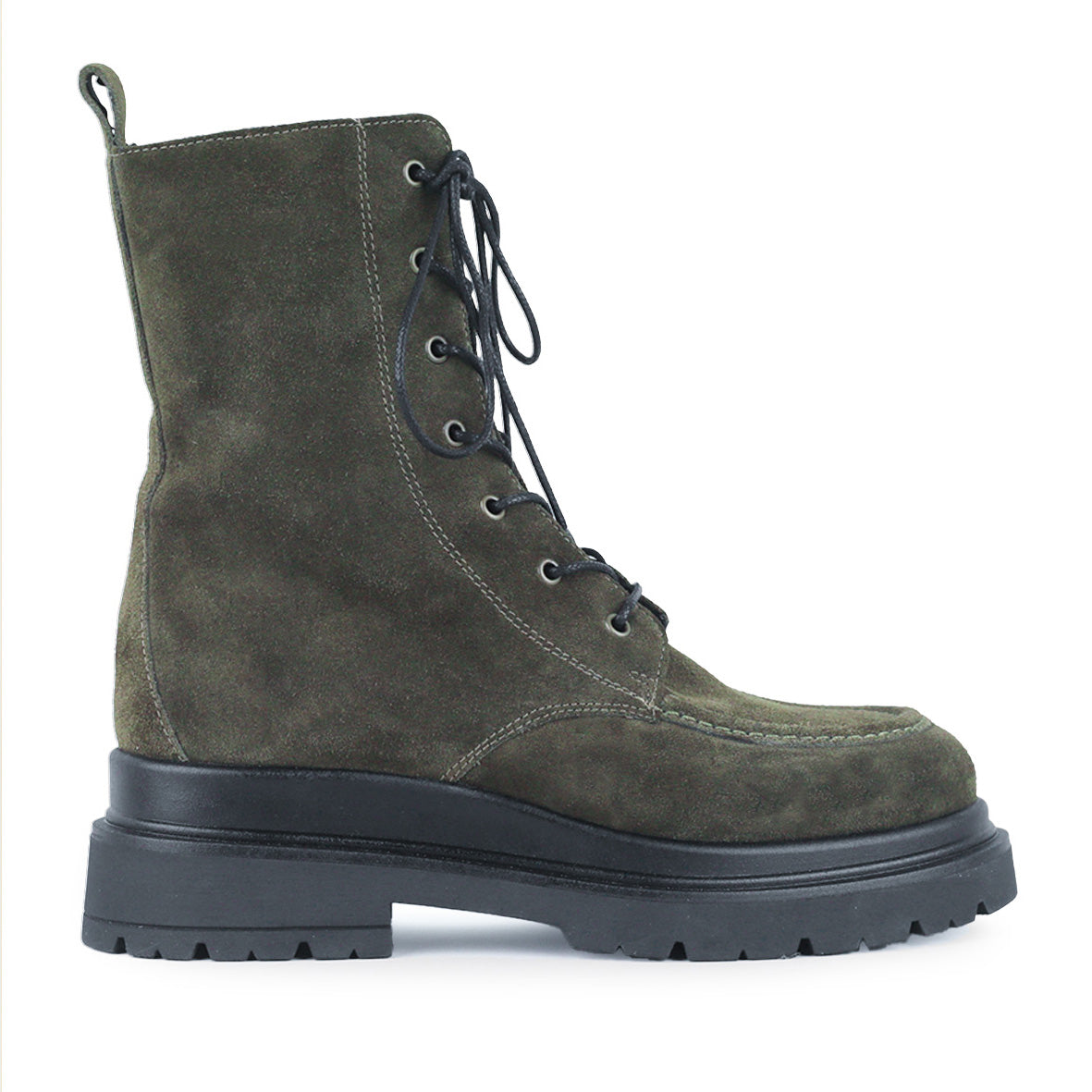 Hayes Khaki Flat Boot by Esska