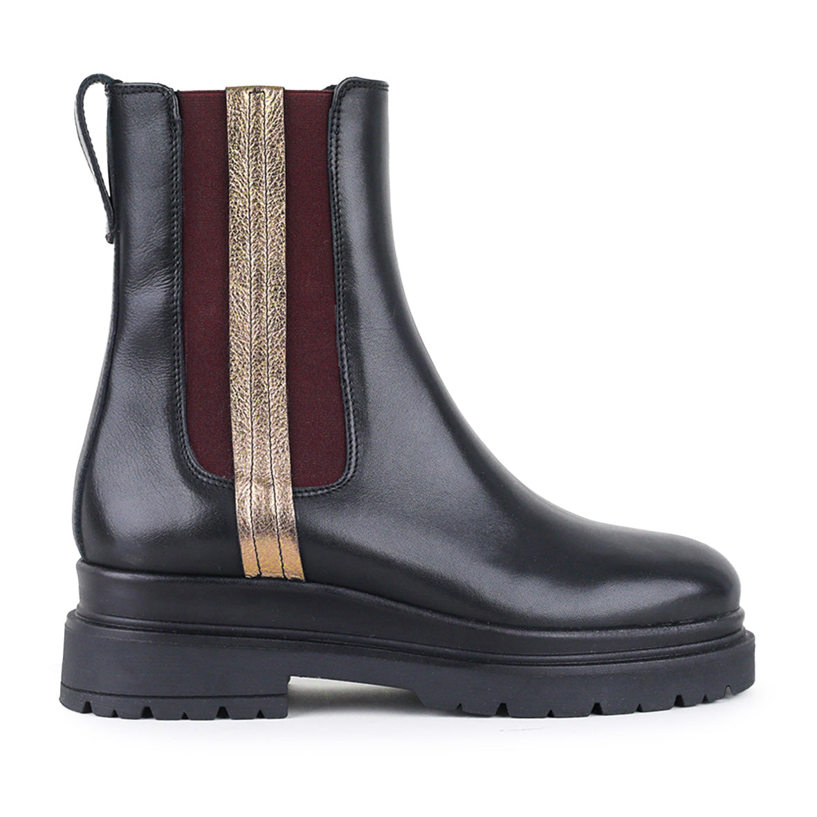 Hugo Black Flat Boot by Esska