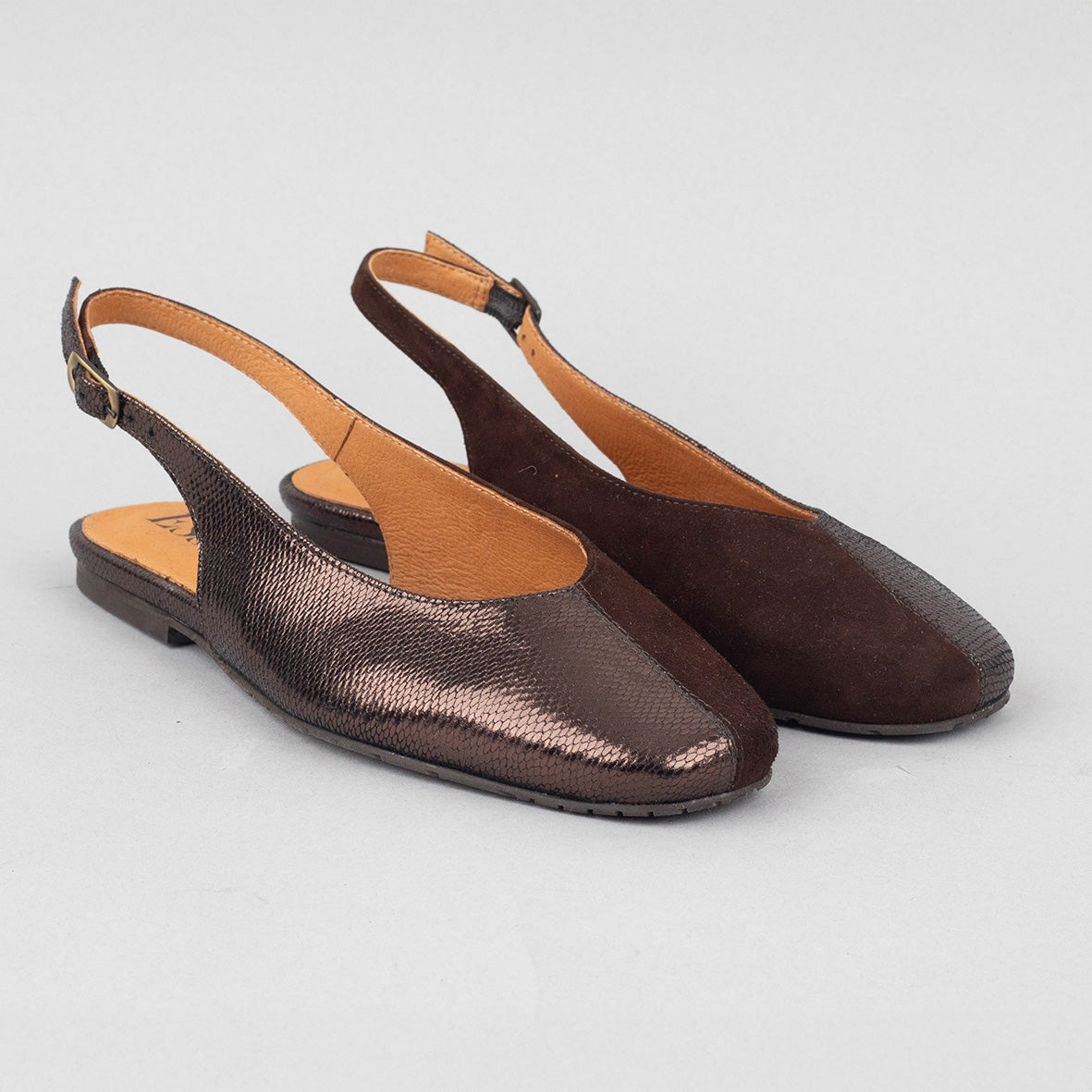 Imogen Chocolate Flat Shoe by Esska