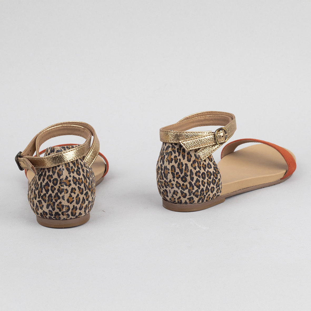 India Rust Flat Sandal by Esska