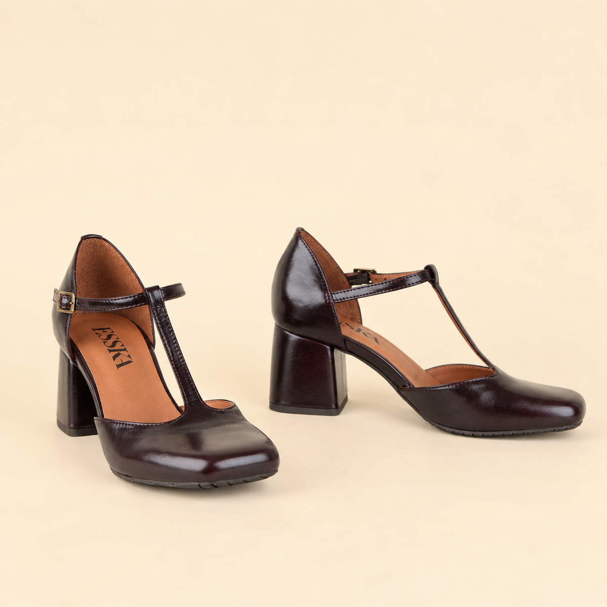 Joy WIDE Bordeaux Mid Shoe by Esska