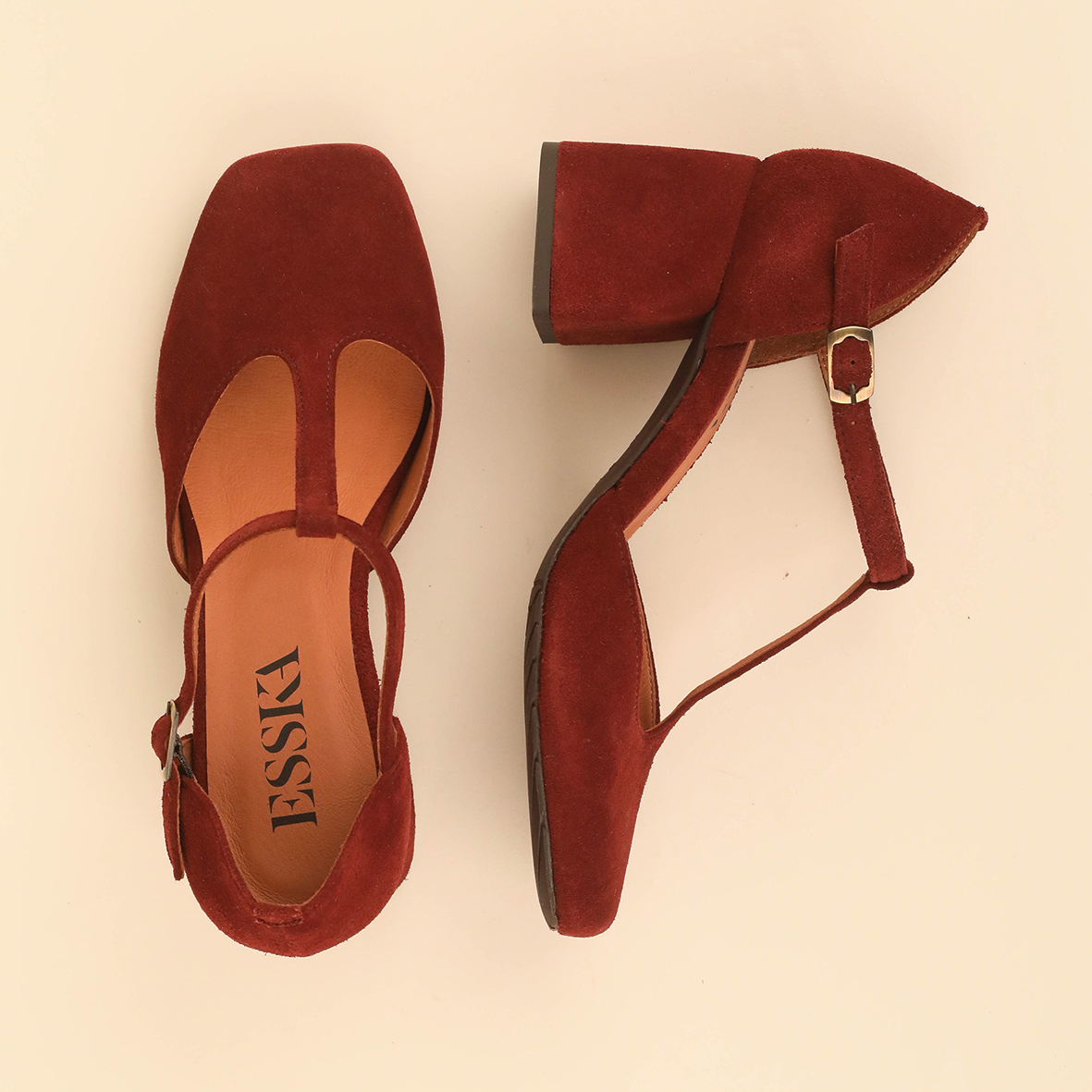 Joy Rust Mid Shoe by Esska