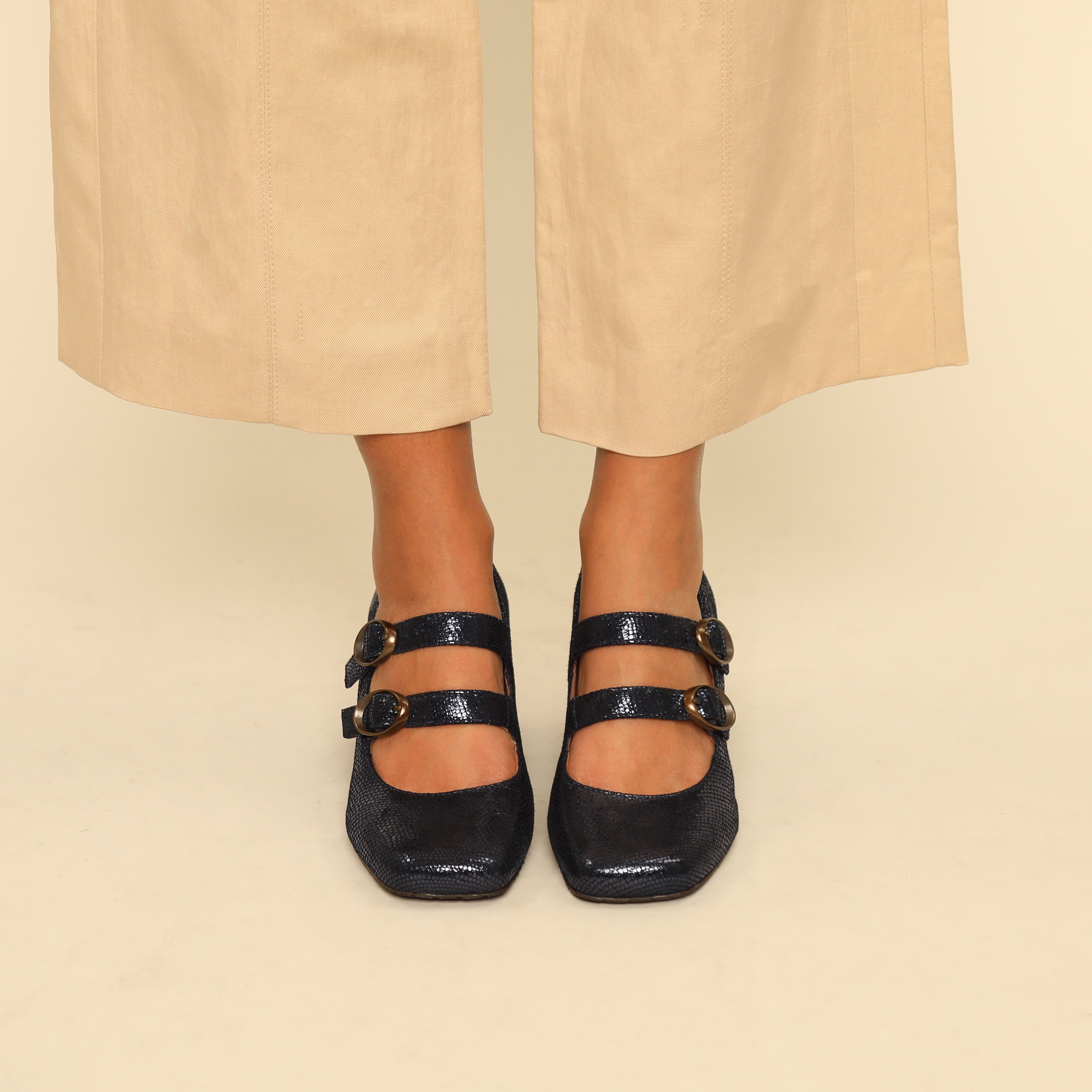 Julia Metallic Navy