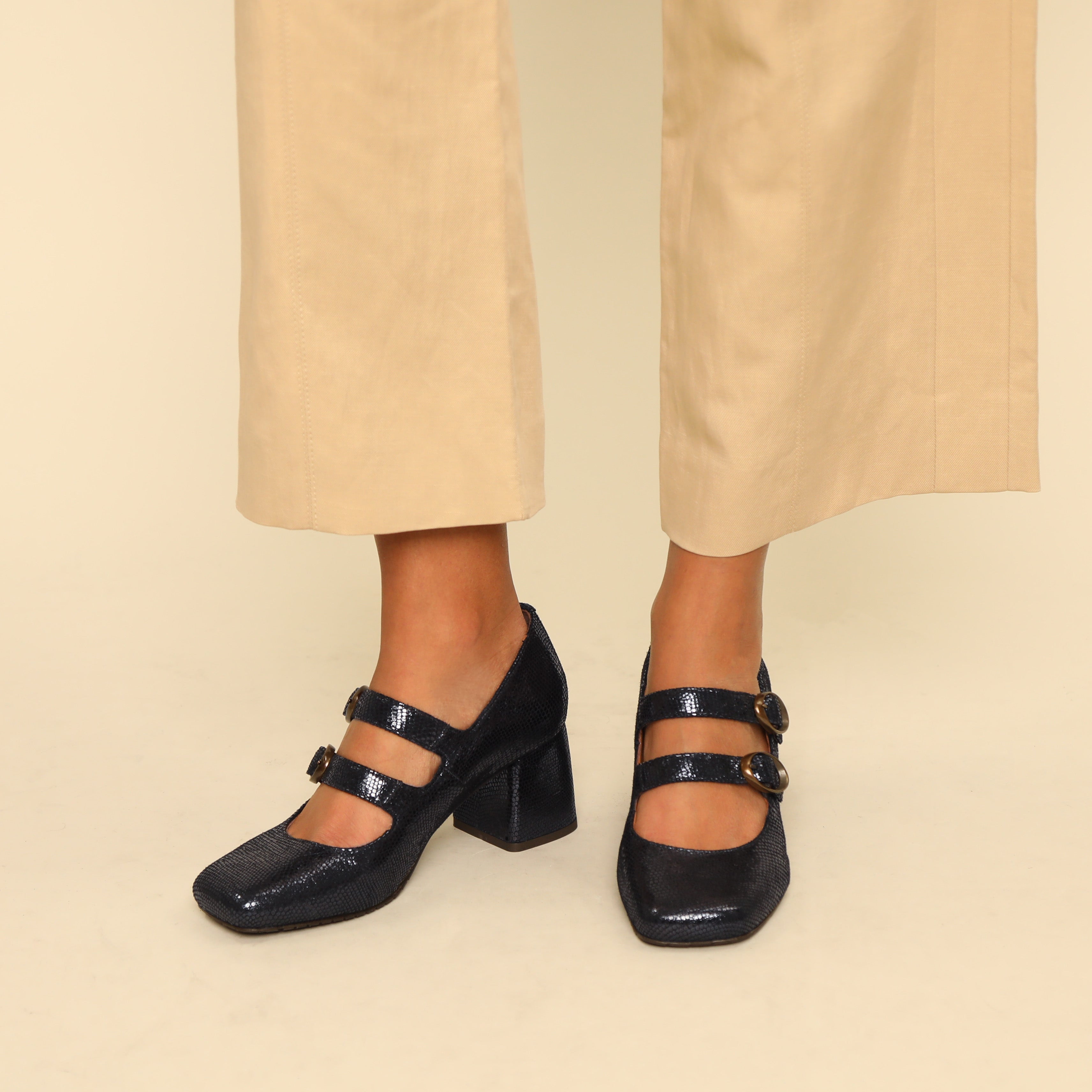 Julia Metallic Navy