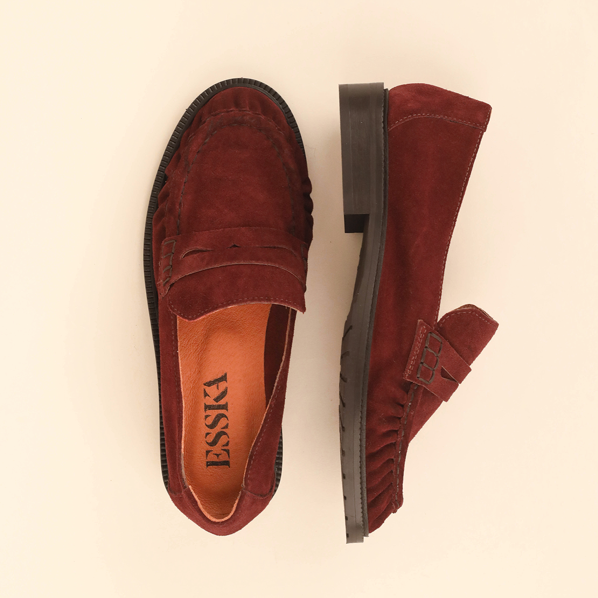 Katherine Rust Flat Shoe by Esska