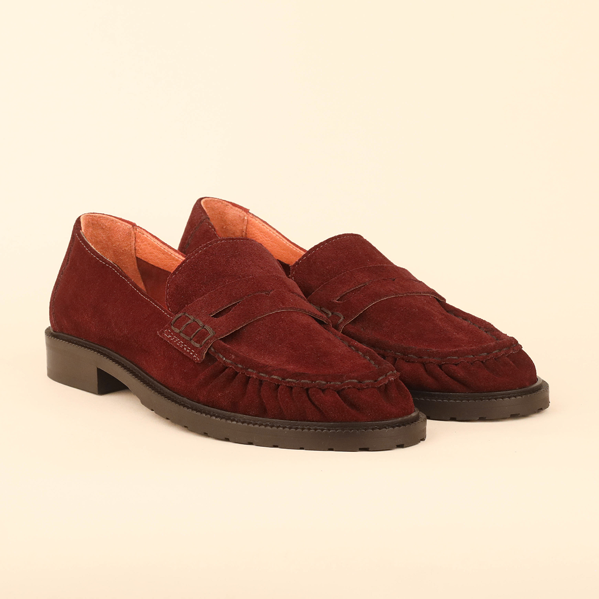 Katherine Rust Flat Shoe by Esska