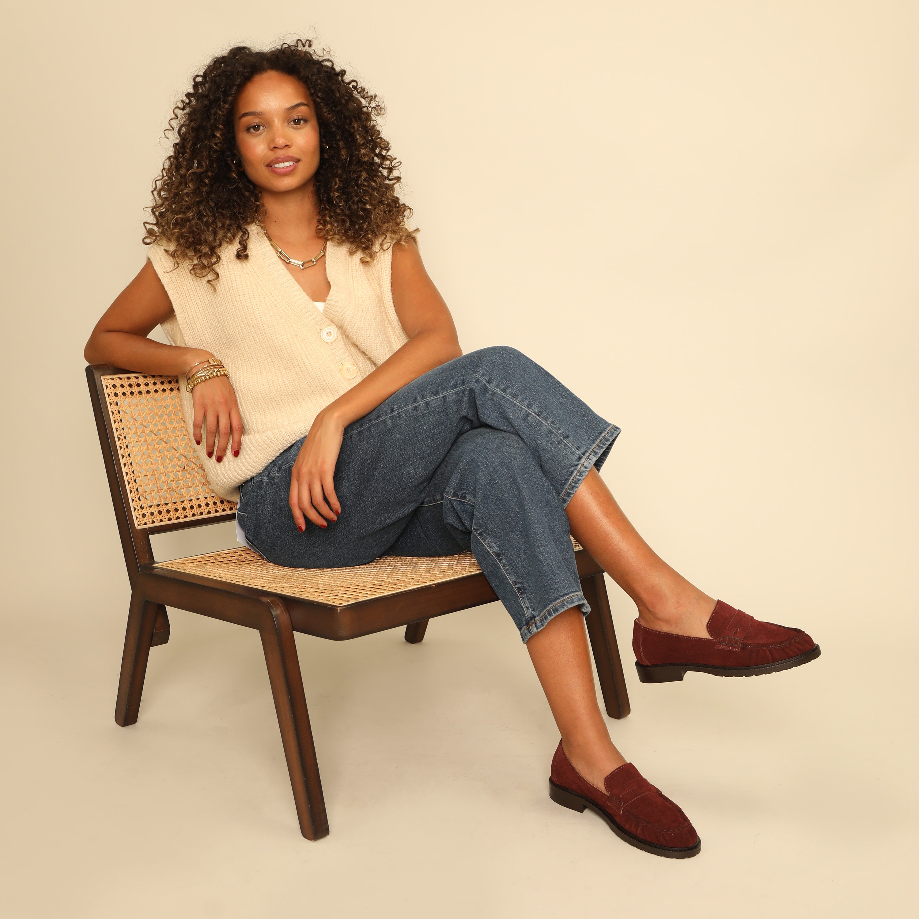 Katherine Rust Flat Shoe by Esska