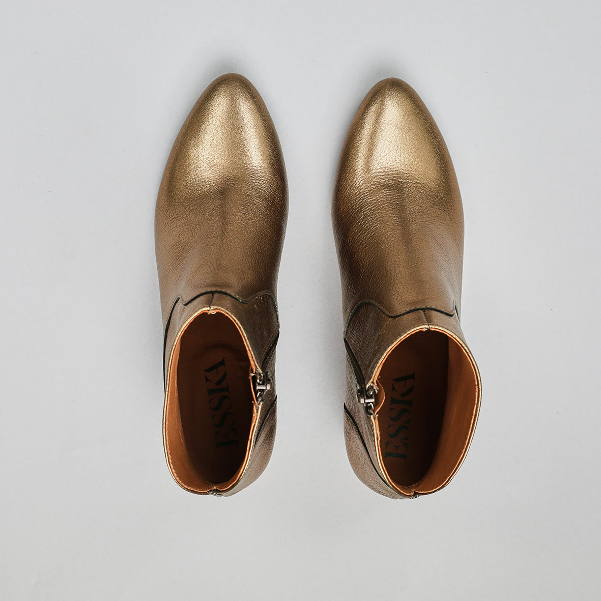 Kiana Metallic Mercury Low Boot by Esska