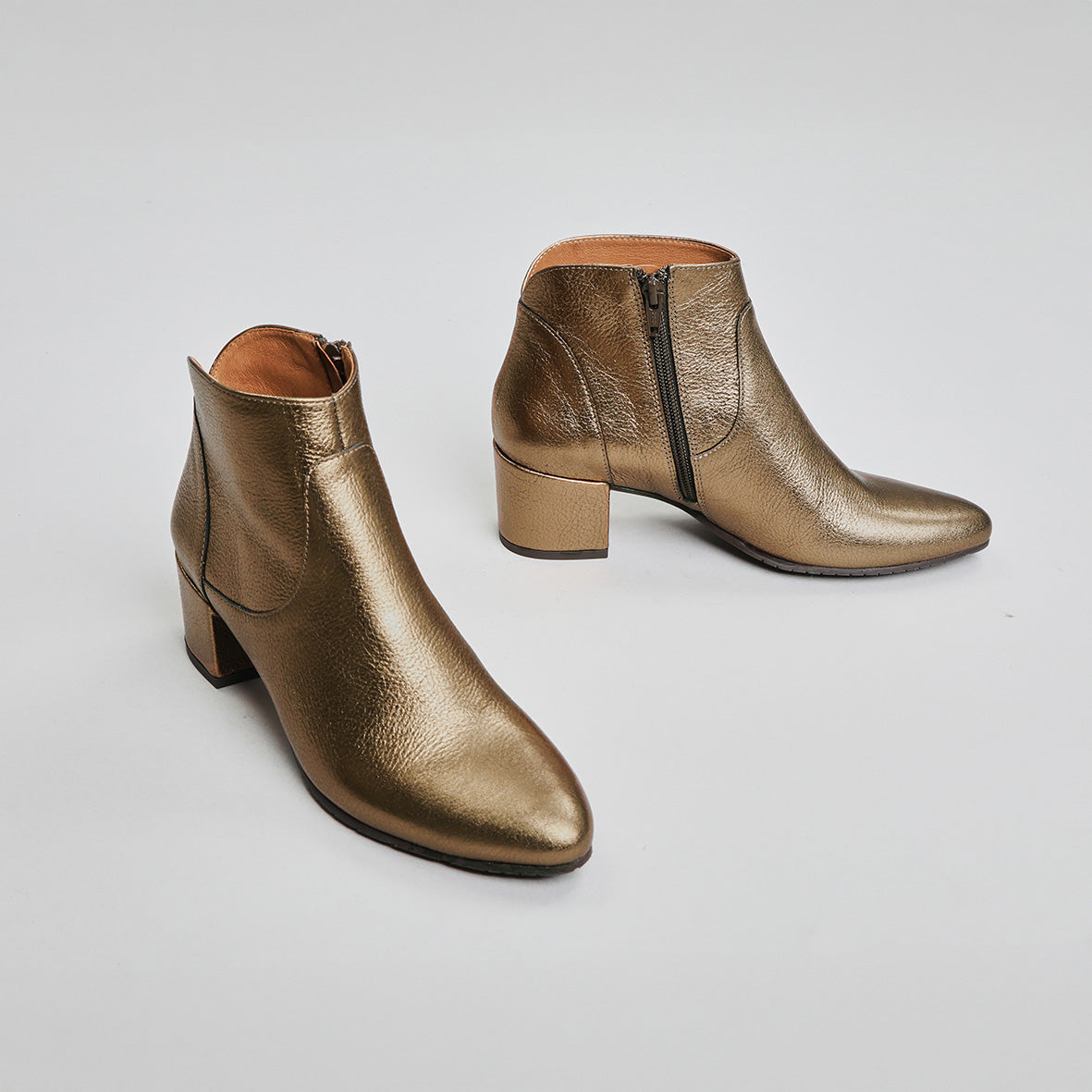 Kiana Metallic Mercury Low Boot by Esska
