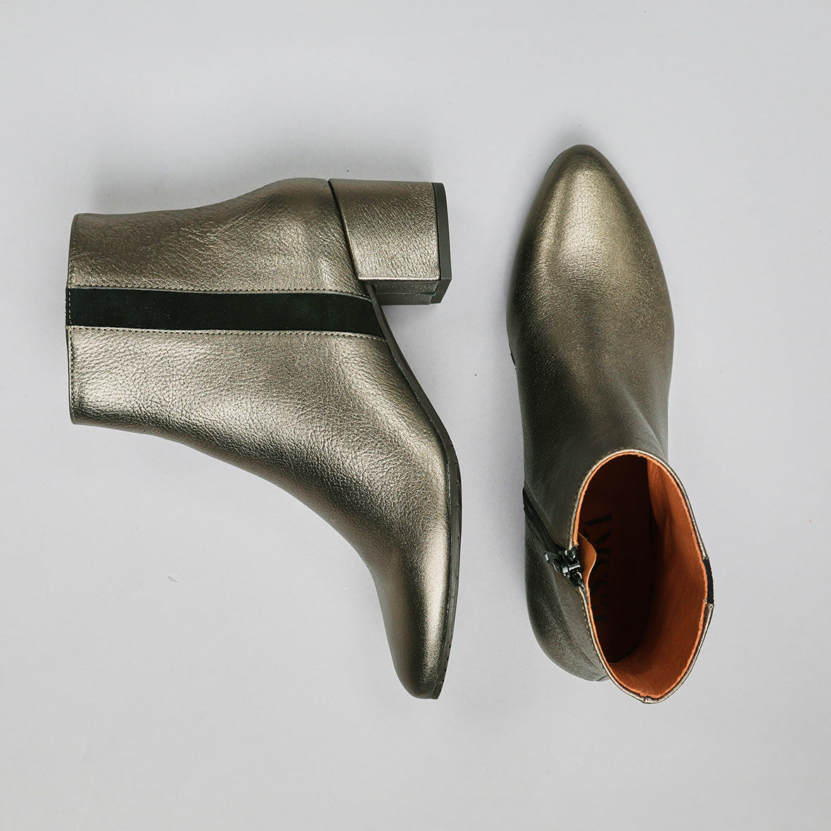Kitty Metallic Graphito Low Boot by Esska Shoes Ltd