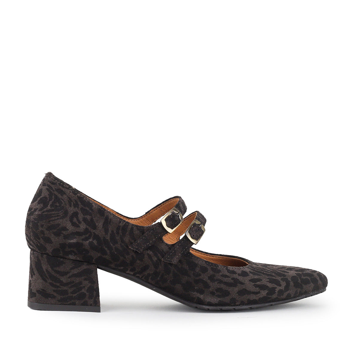Laura WIDE Dark Brown Leopard