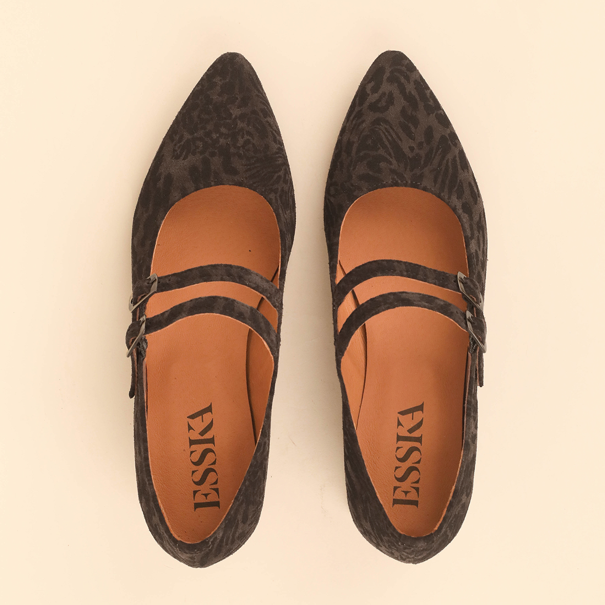 Laura WIDE Dark Brown Leopard