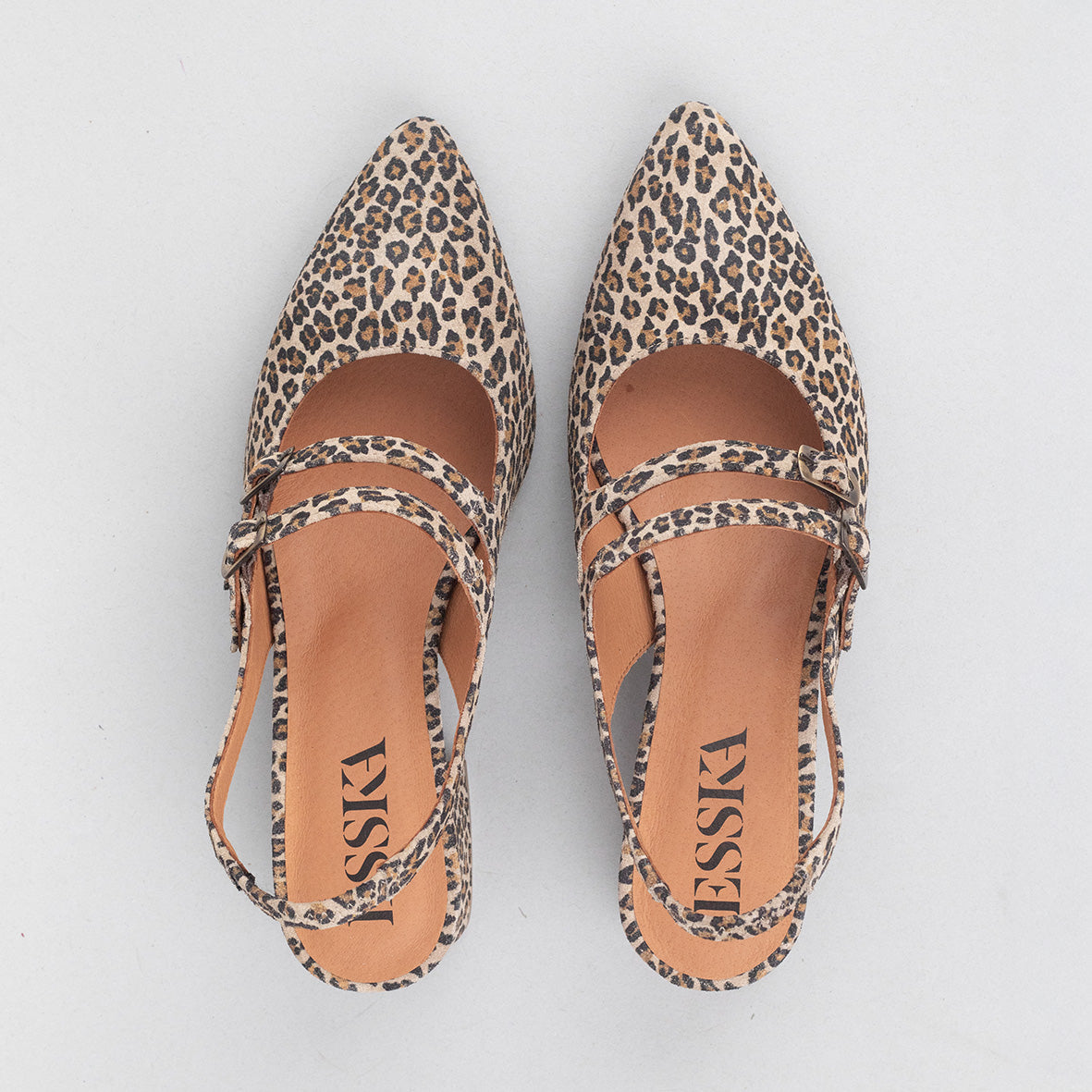 Layal WIDE Leopard Low Shoe by Esska