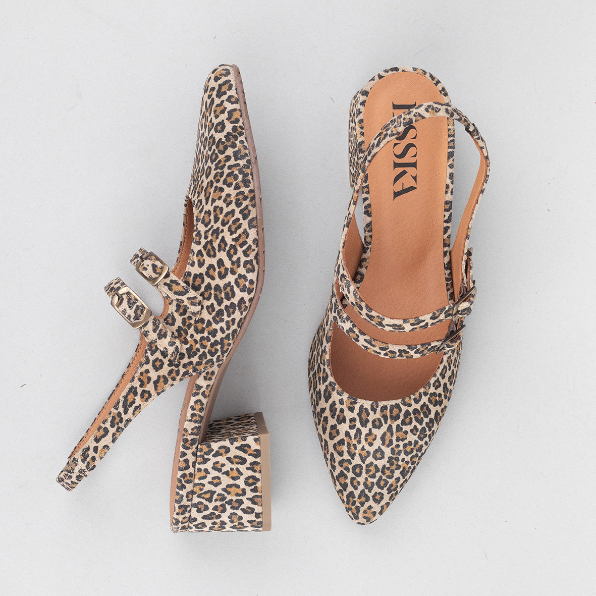 Layal WIDE Leopard Low Shoe by Esska