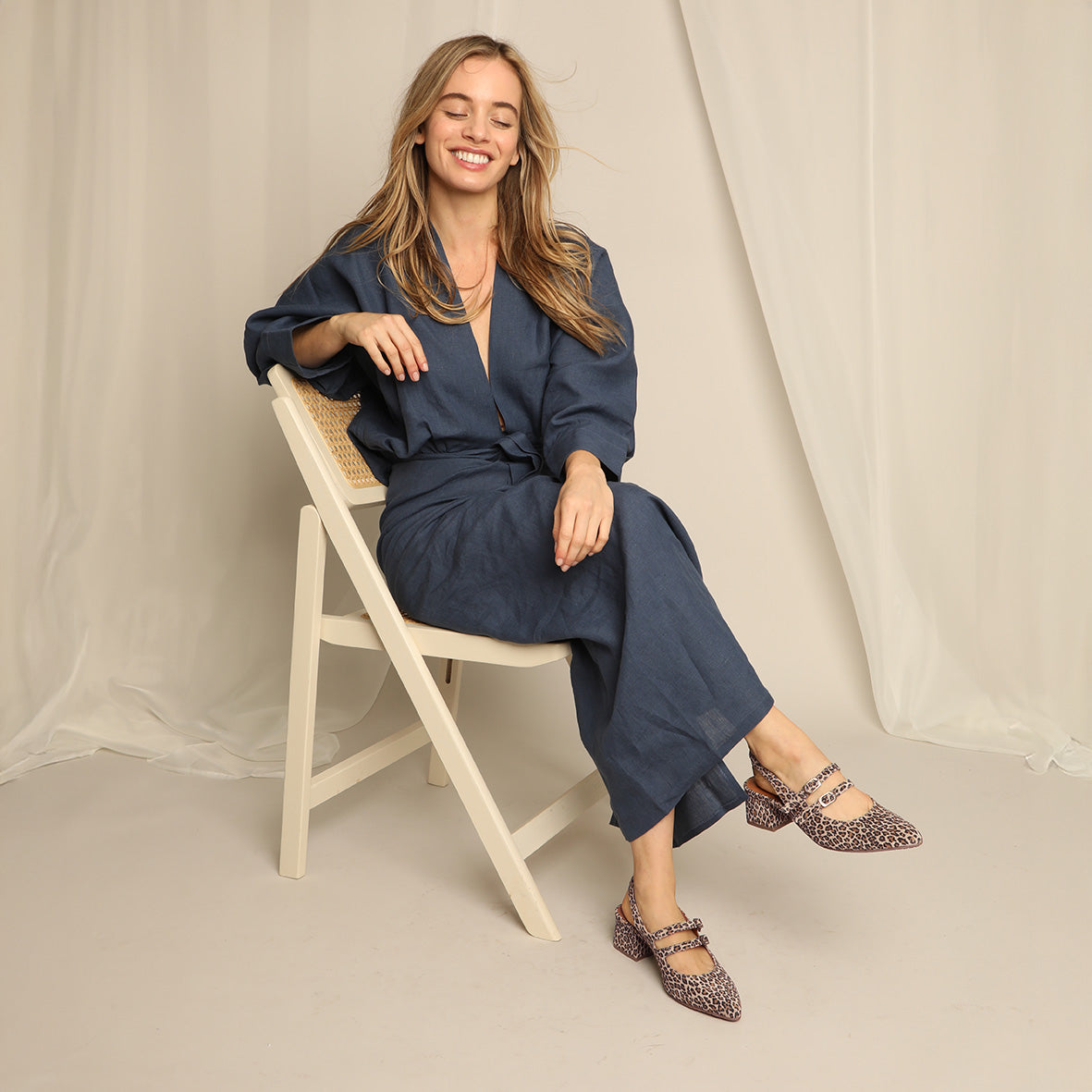 Layal WIDE Leopard Low Shoe by Esska