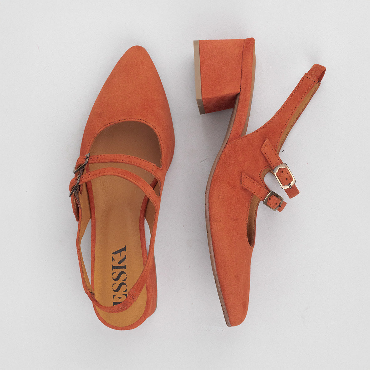 Layal Rust Low Shoe by Esska