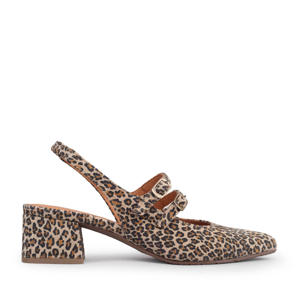 Layal WIDE Leopard Low Shoe by Esska