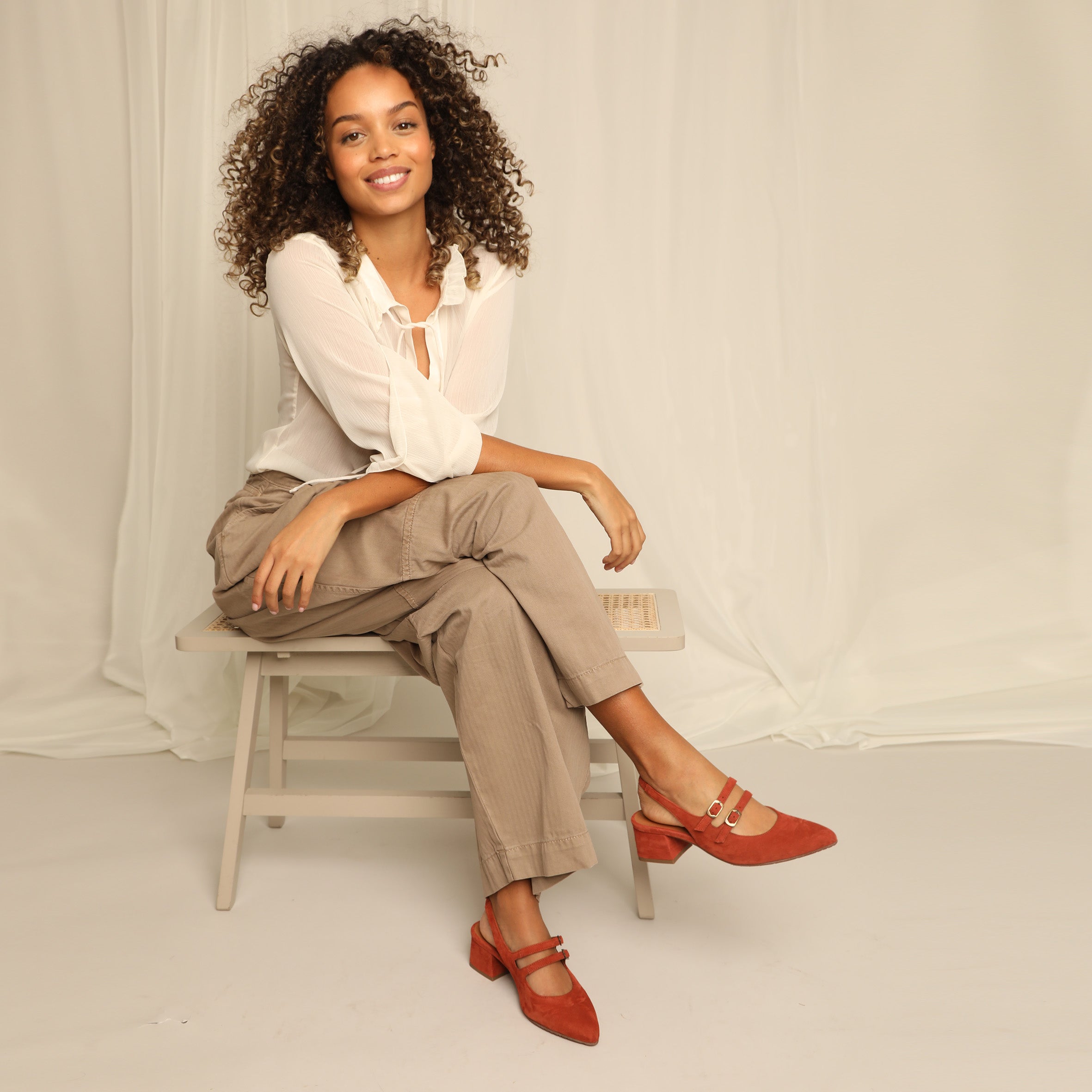 Layal Rust Low Shoe by Esska