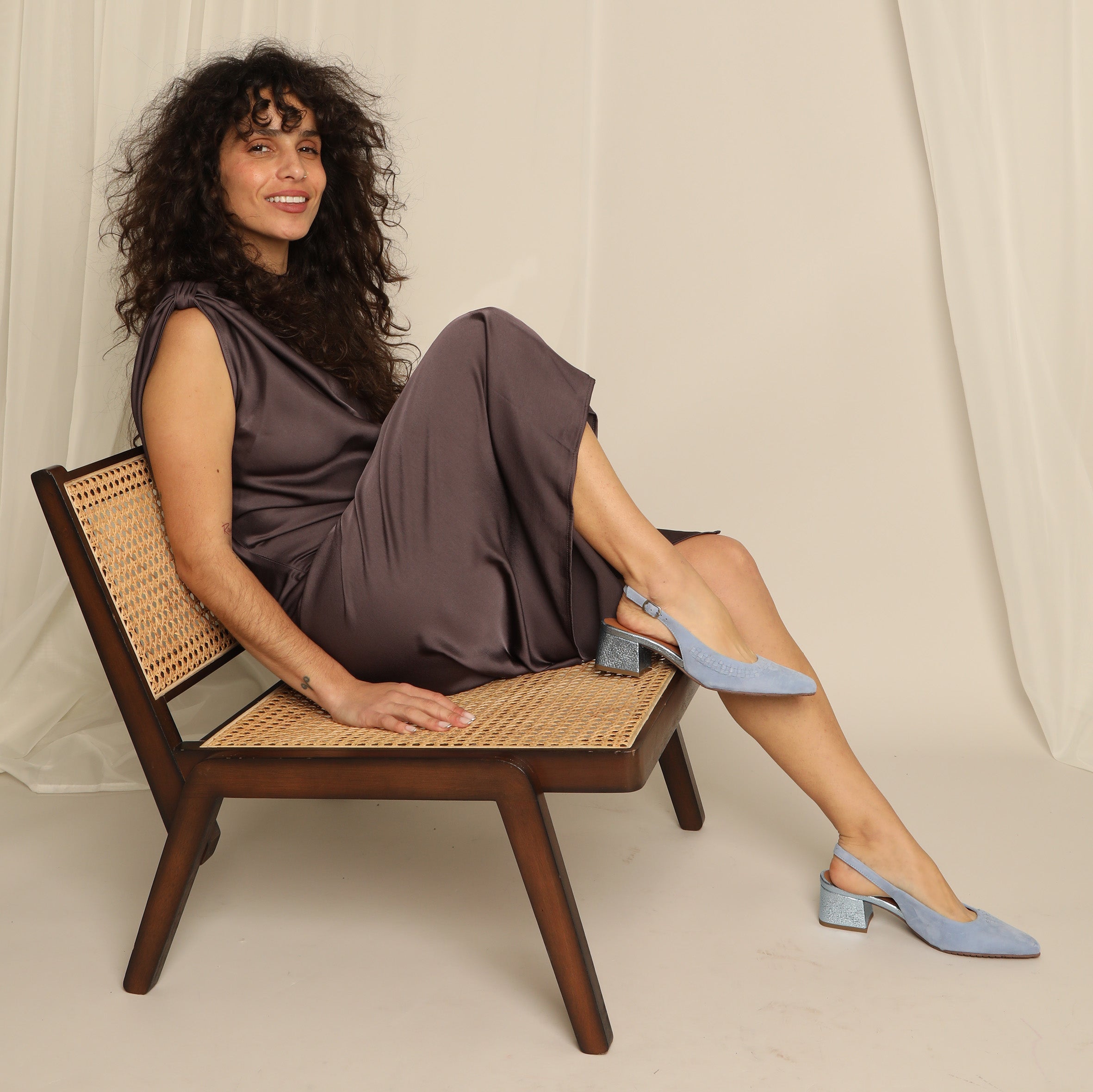 Lily Blue Low Shoe by Esska