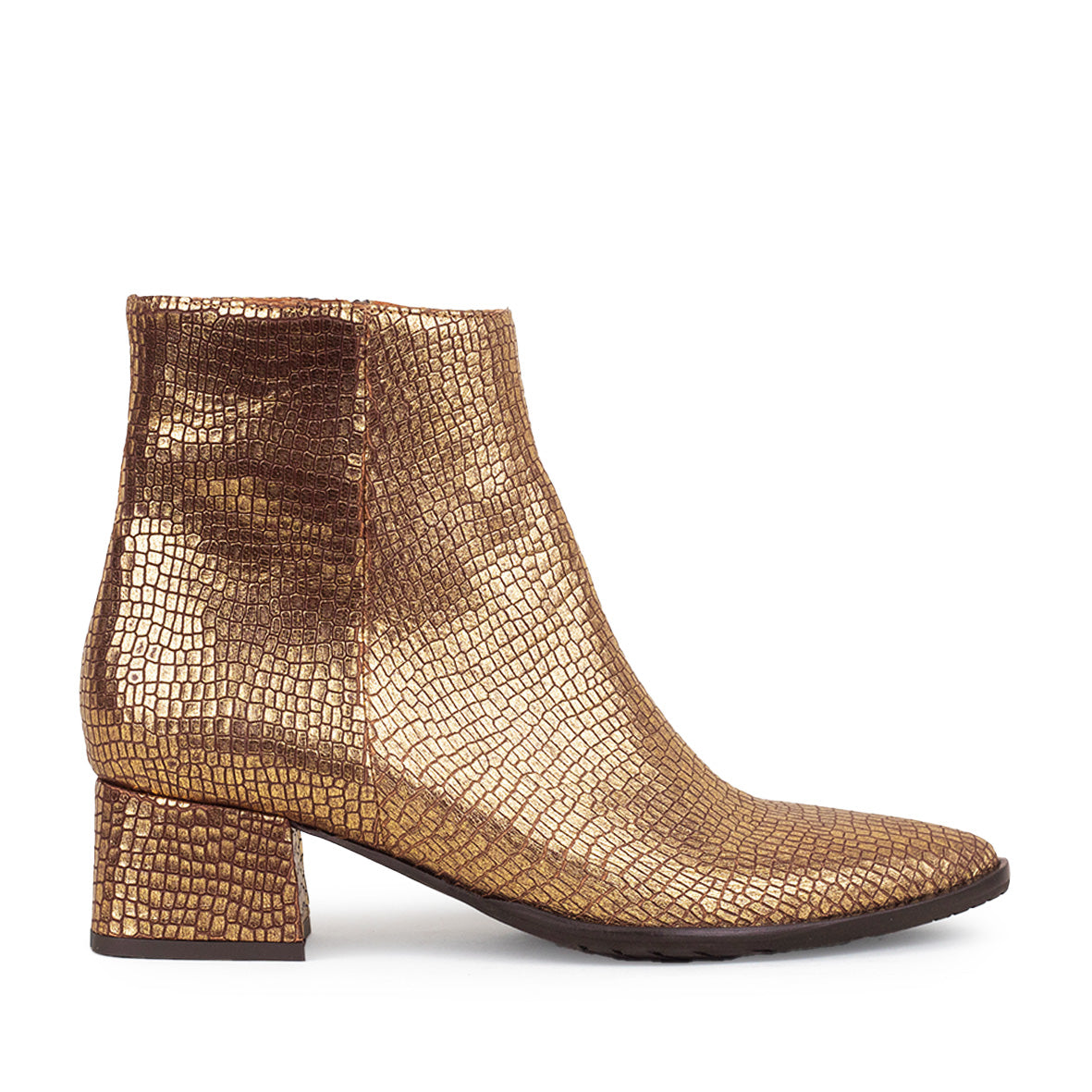 Luka WIDE Antique Gold Low Boot by Esska