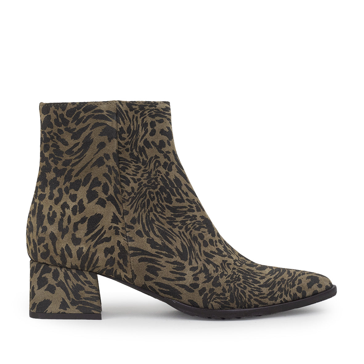 Luka Khaki Leopard Low Boot by Esska