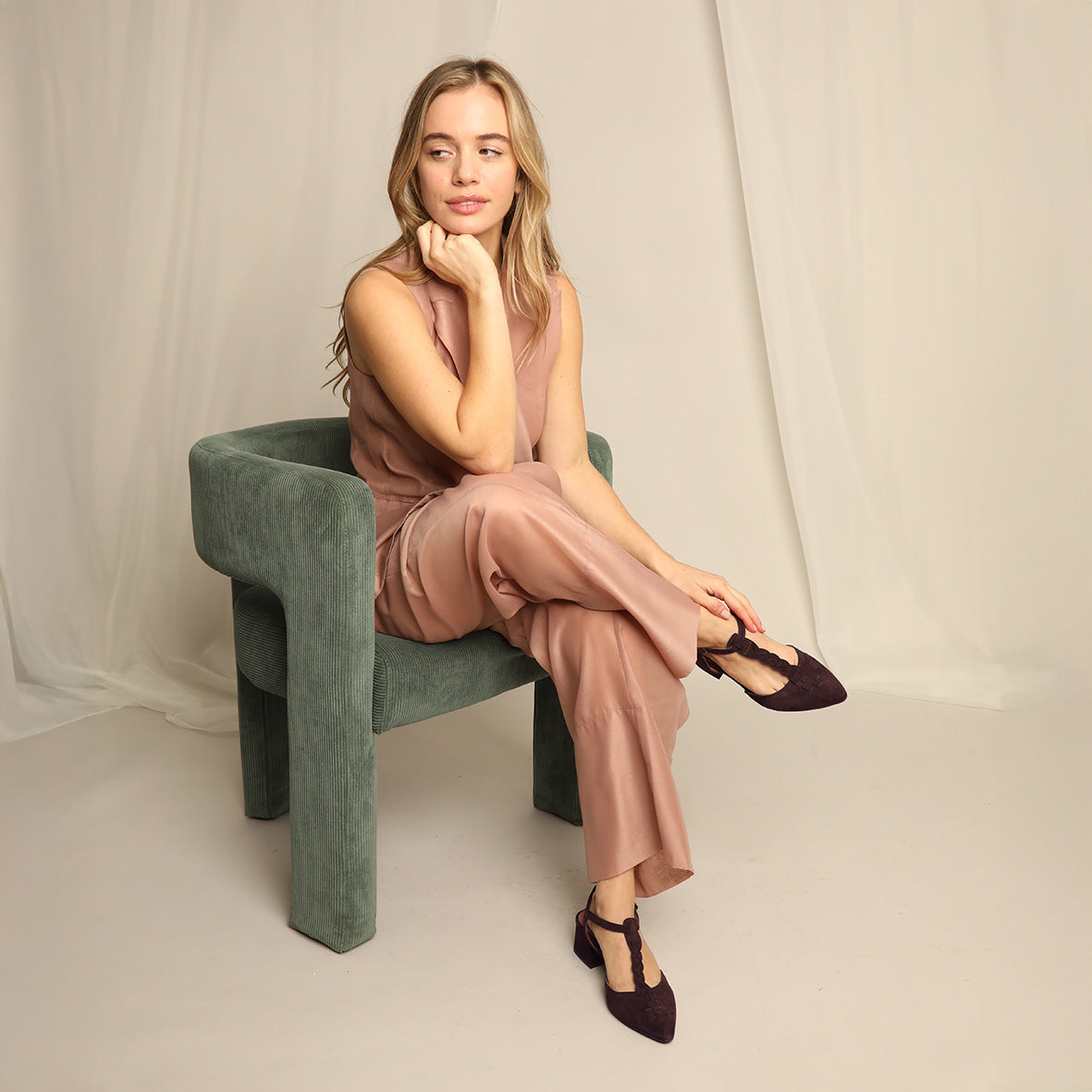 Lydia Chocolate Low Shoe by Esska