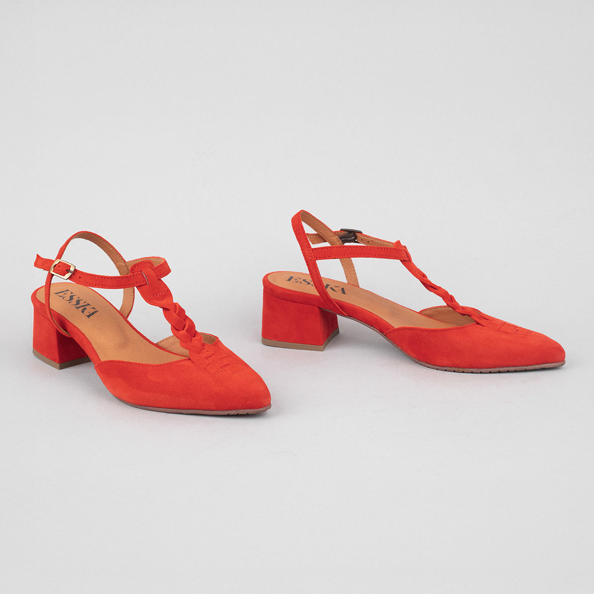 Lydia Red Low Shoe by Esska