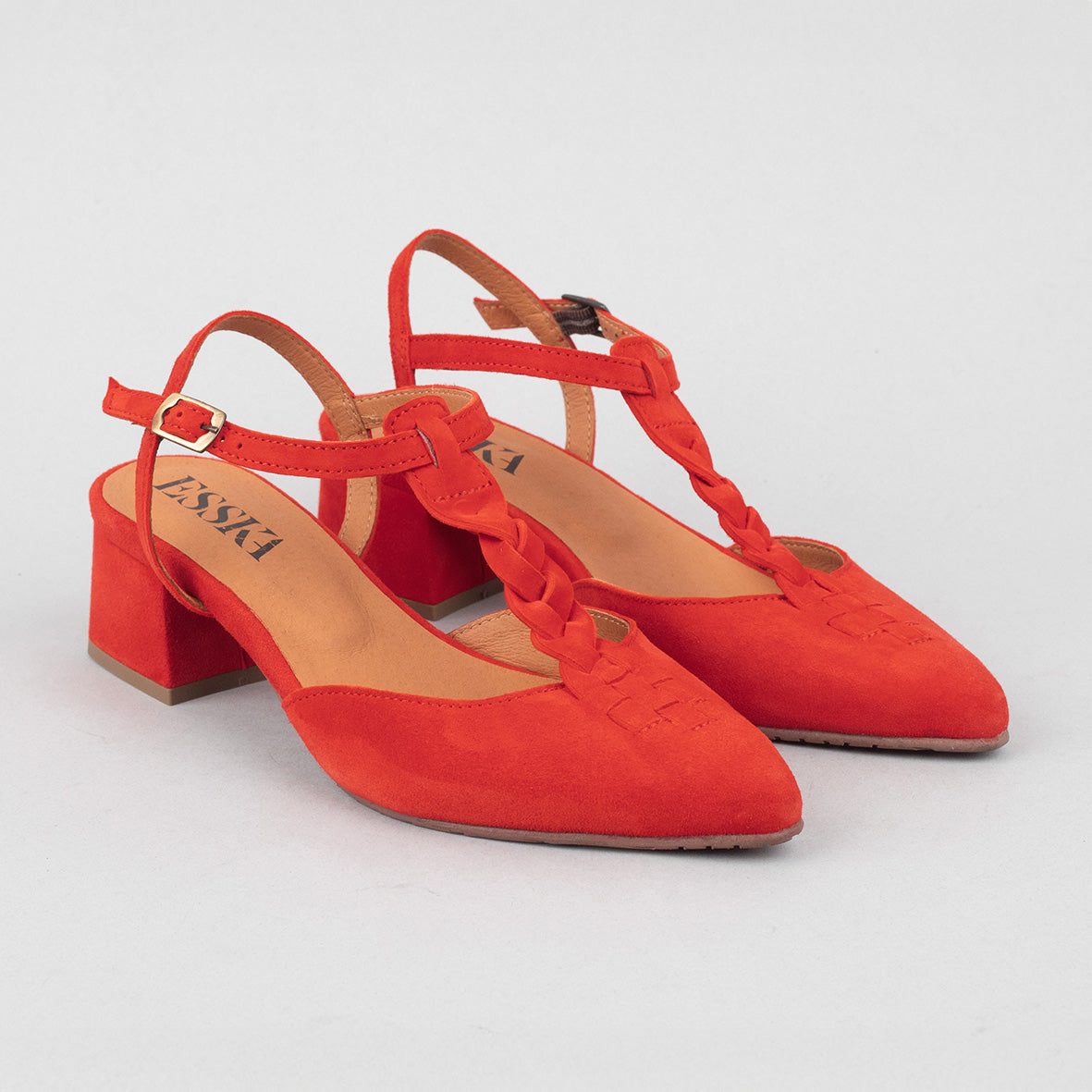 Lydia Red Low Shoe by Esska