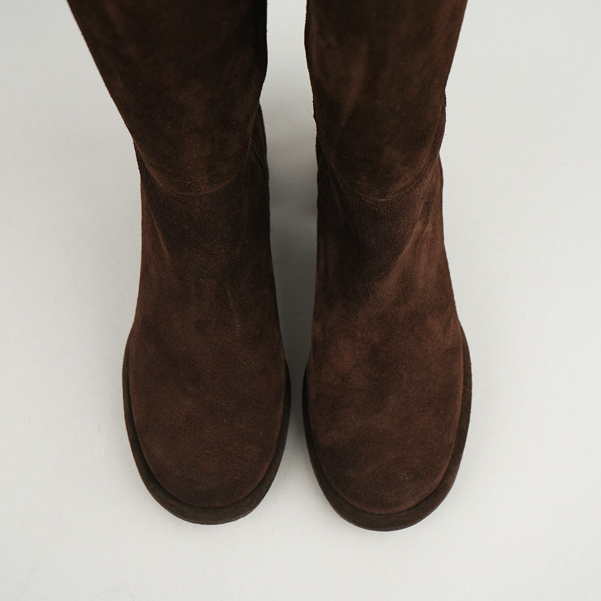 Margot Suede Dark Brown Mid Boot by Esska
