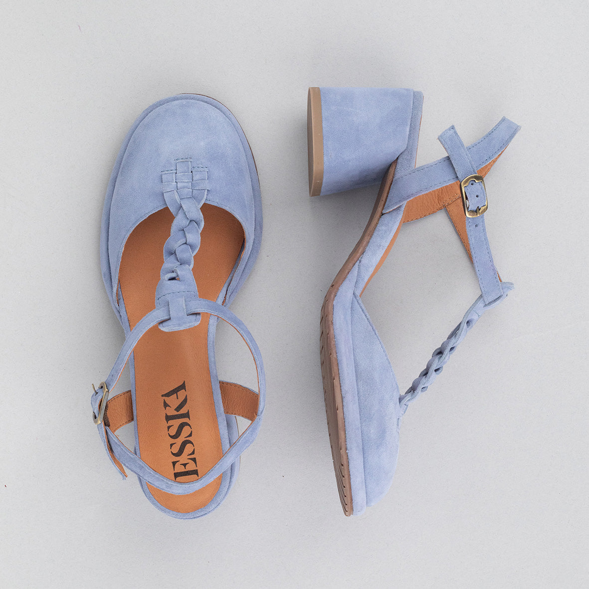 Milly Blue Mid Shoe by Esska