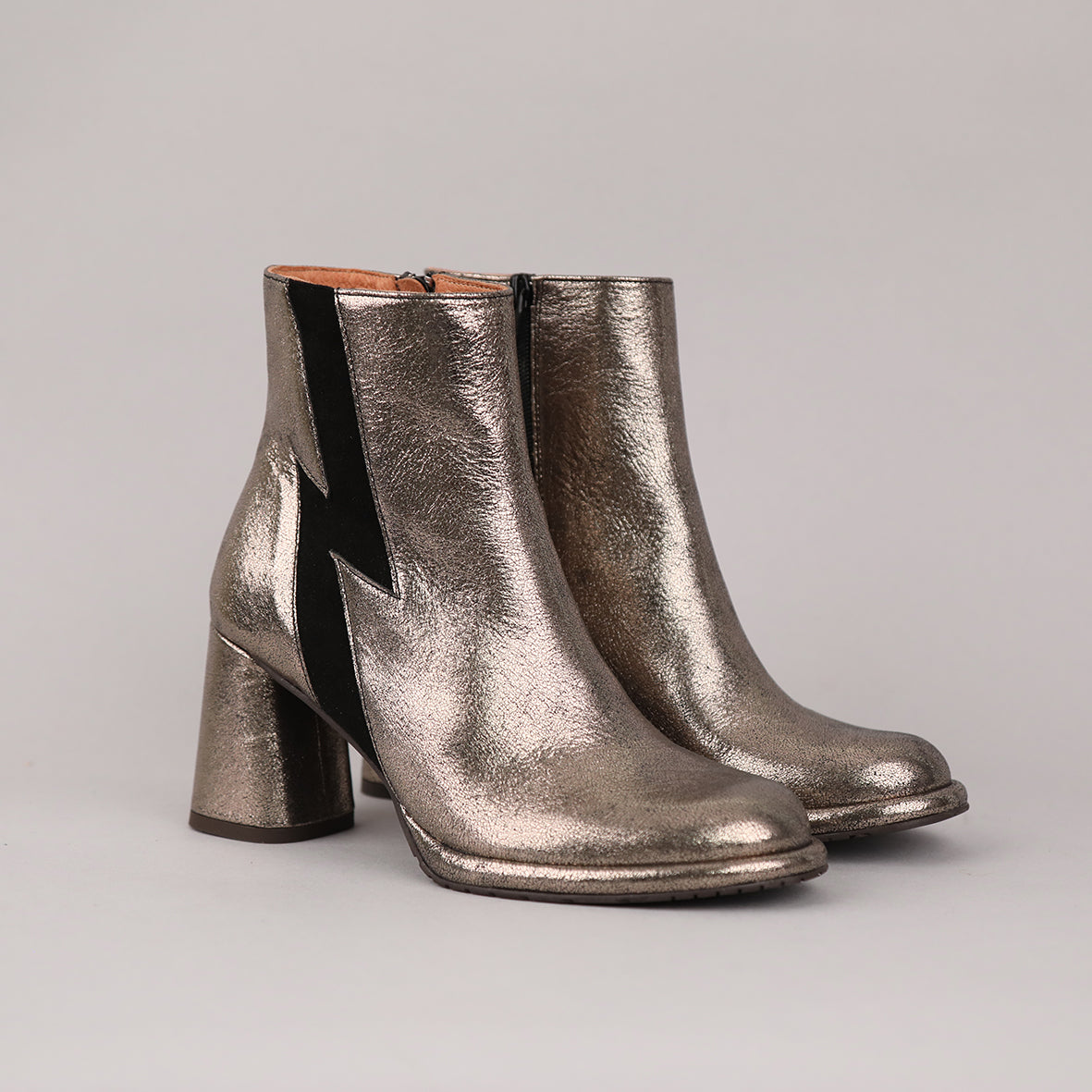 Miriam Metallic Iron High Boot by Esska Shoes Ltd