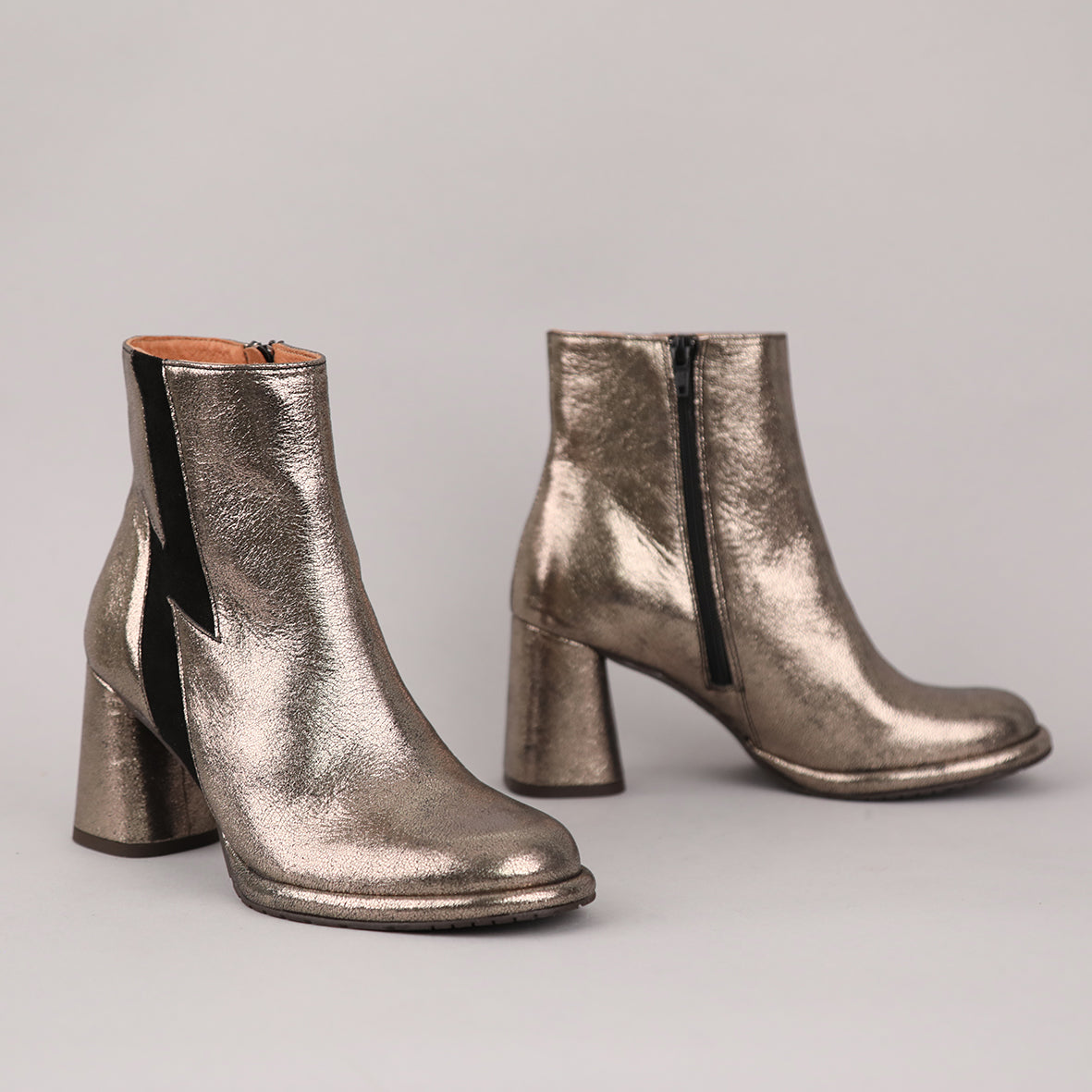 Miriam Metallic Iron High Boot by Esska Shoes Ltd