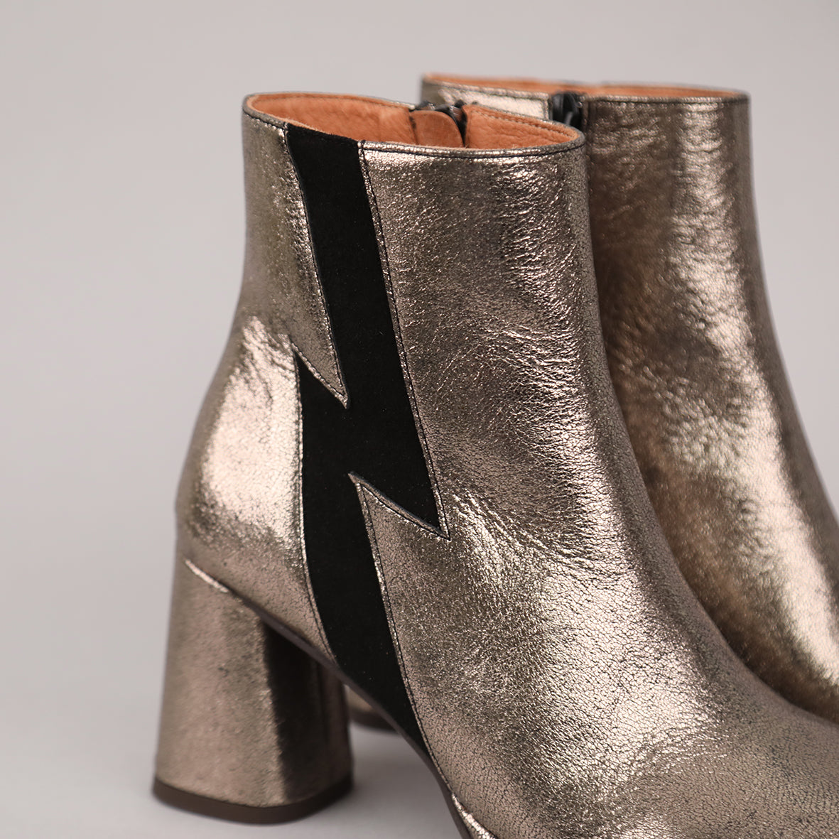 Miriam Metallic Iron High Boot by Esska Shoes Ltd