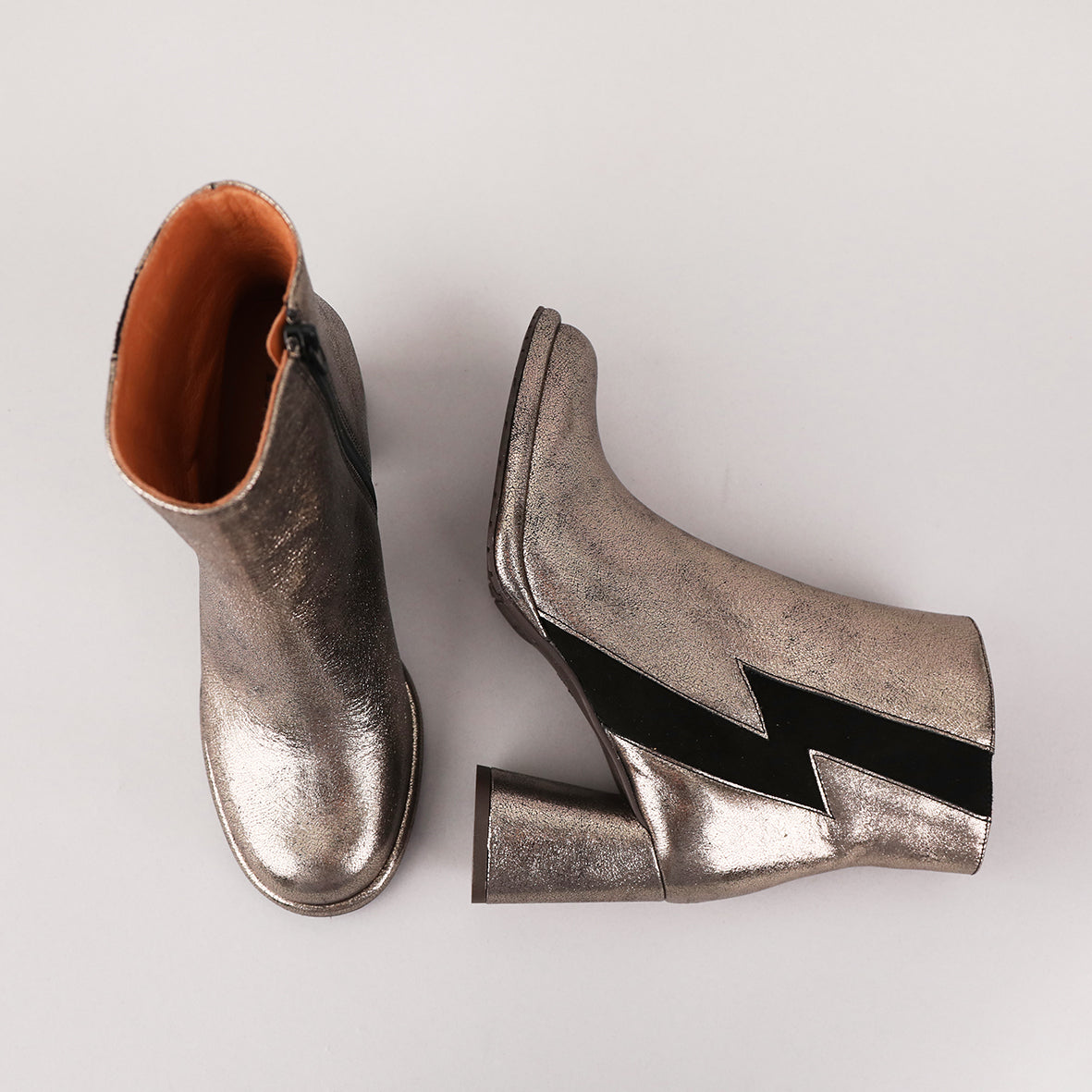 Miriam Metallic Iron High Boot by Esska Shoes Ltd