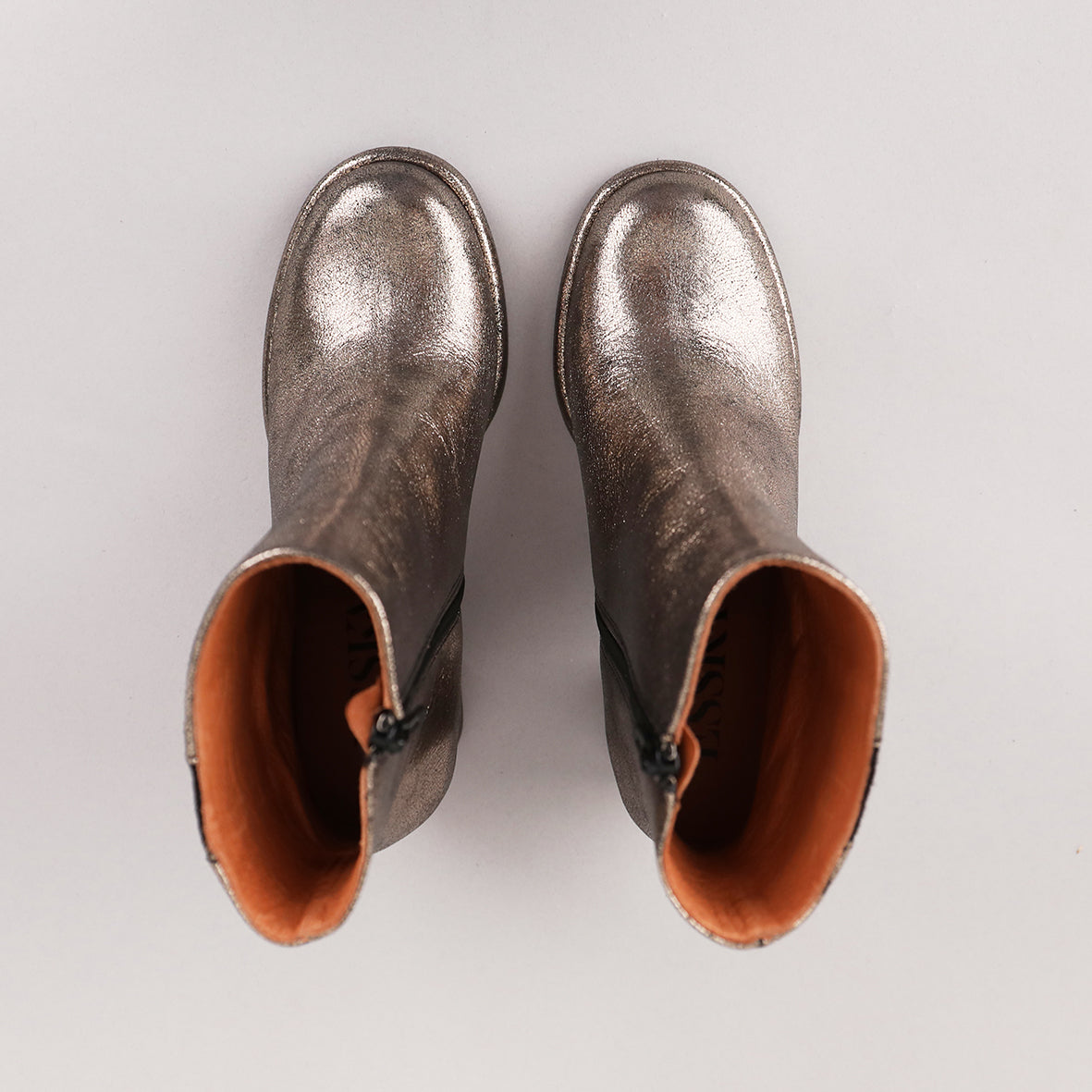 Miriam Metallic Iron High Boot by Esska Shoes Ltd