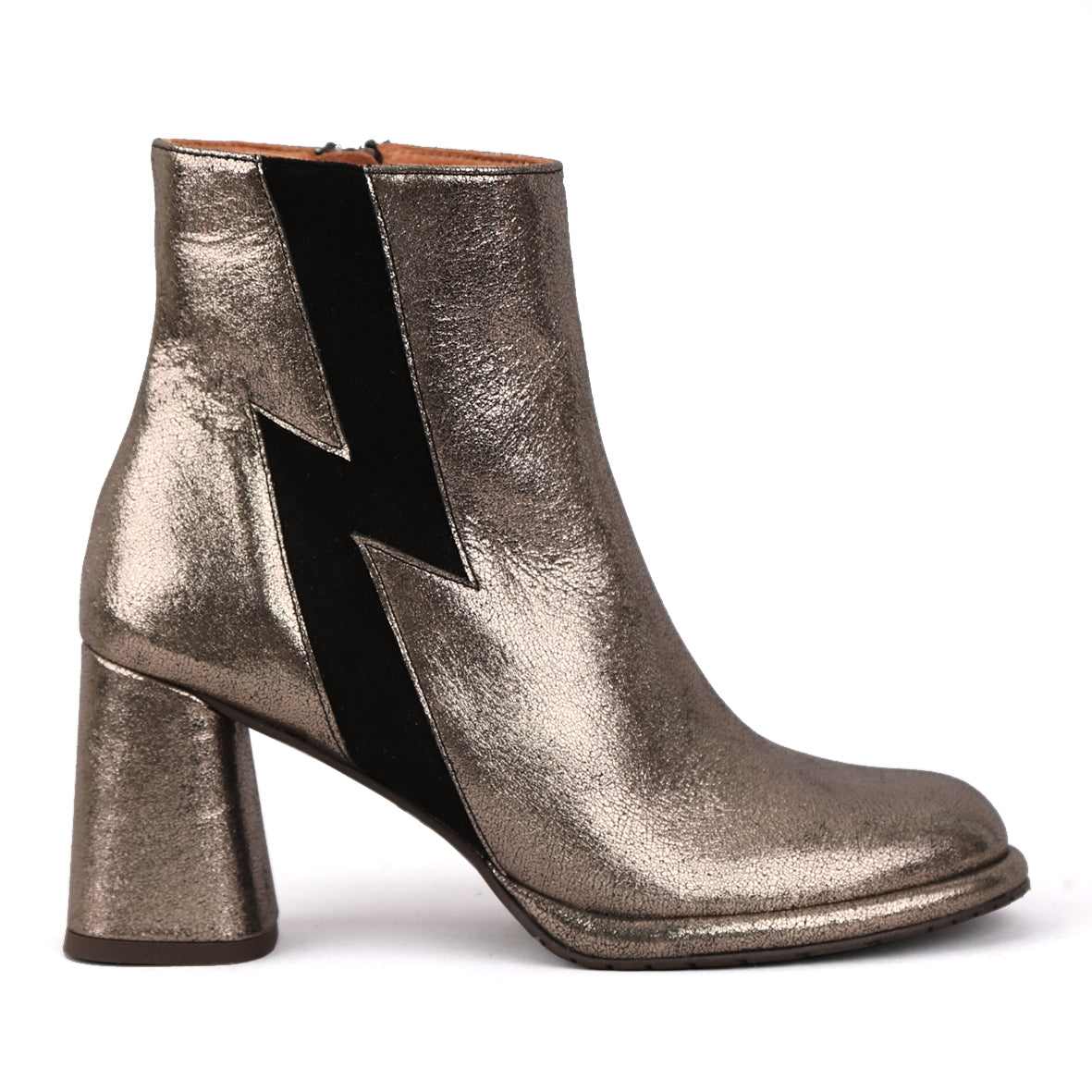 Miriam Metallic Iron High Boot by Esska Shoes Ltd