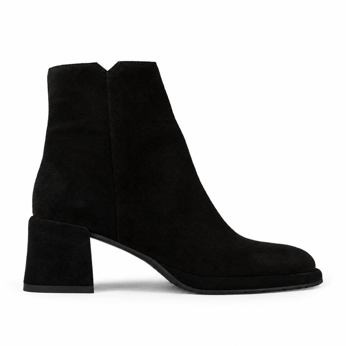 Mona Black Suede Mid Boot by Esska